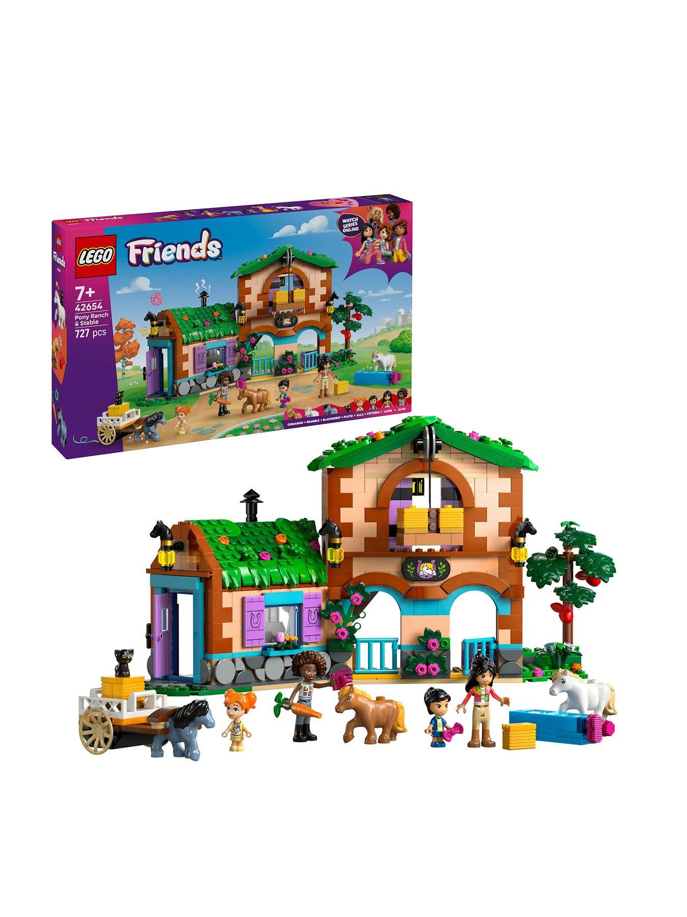Image of LEGO Friends Pony Ranch  &  Stable Building Set, Horse Toy Playset 42654