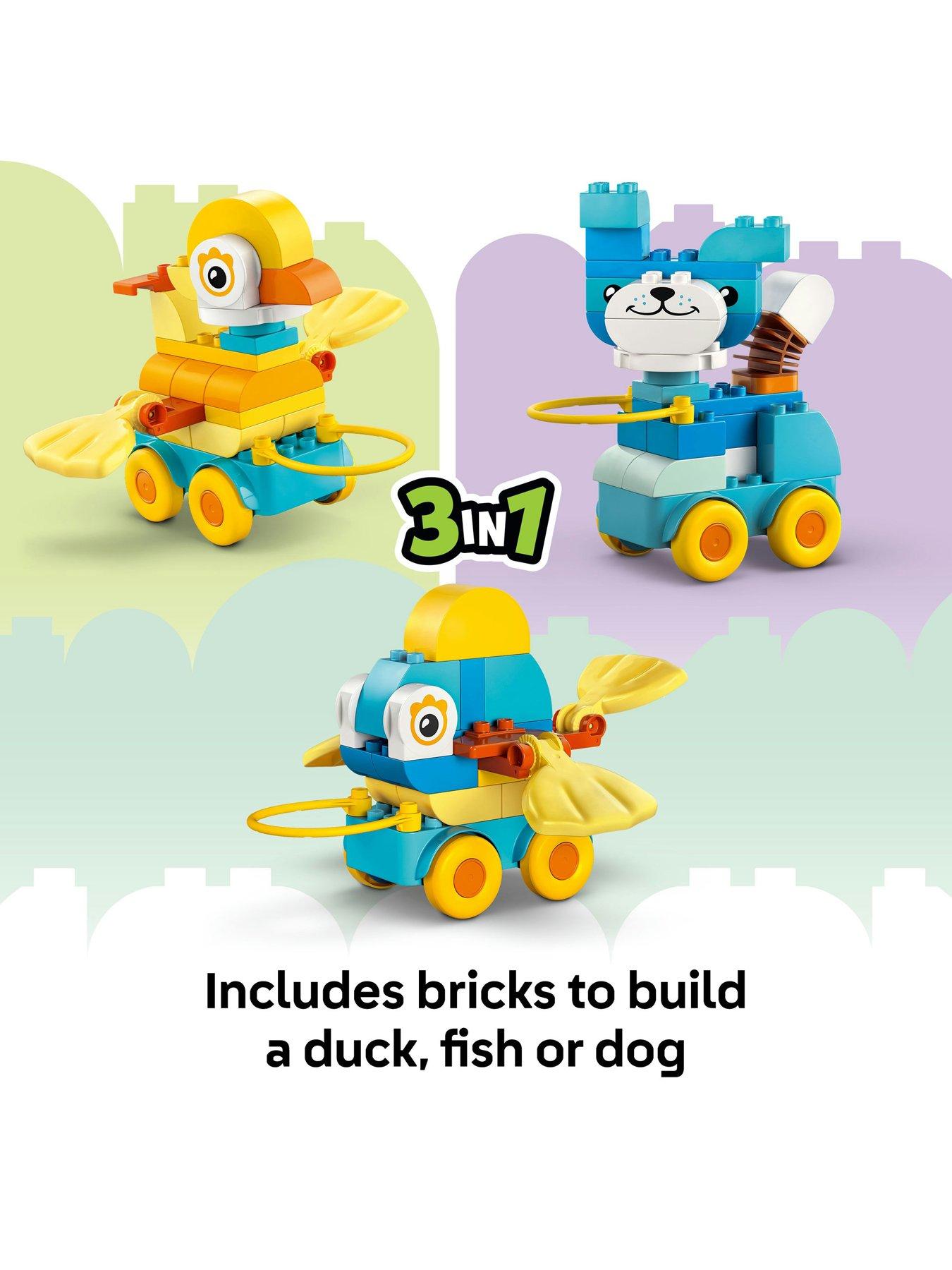 Image 4 of 8 of LEGO Duplo Town 3in1 Animals on Wheels&nbsp;for Imaginative Play 10448