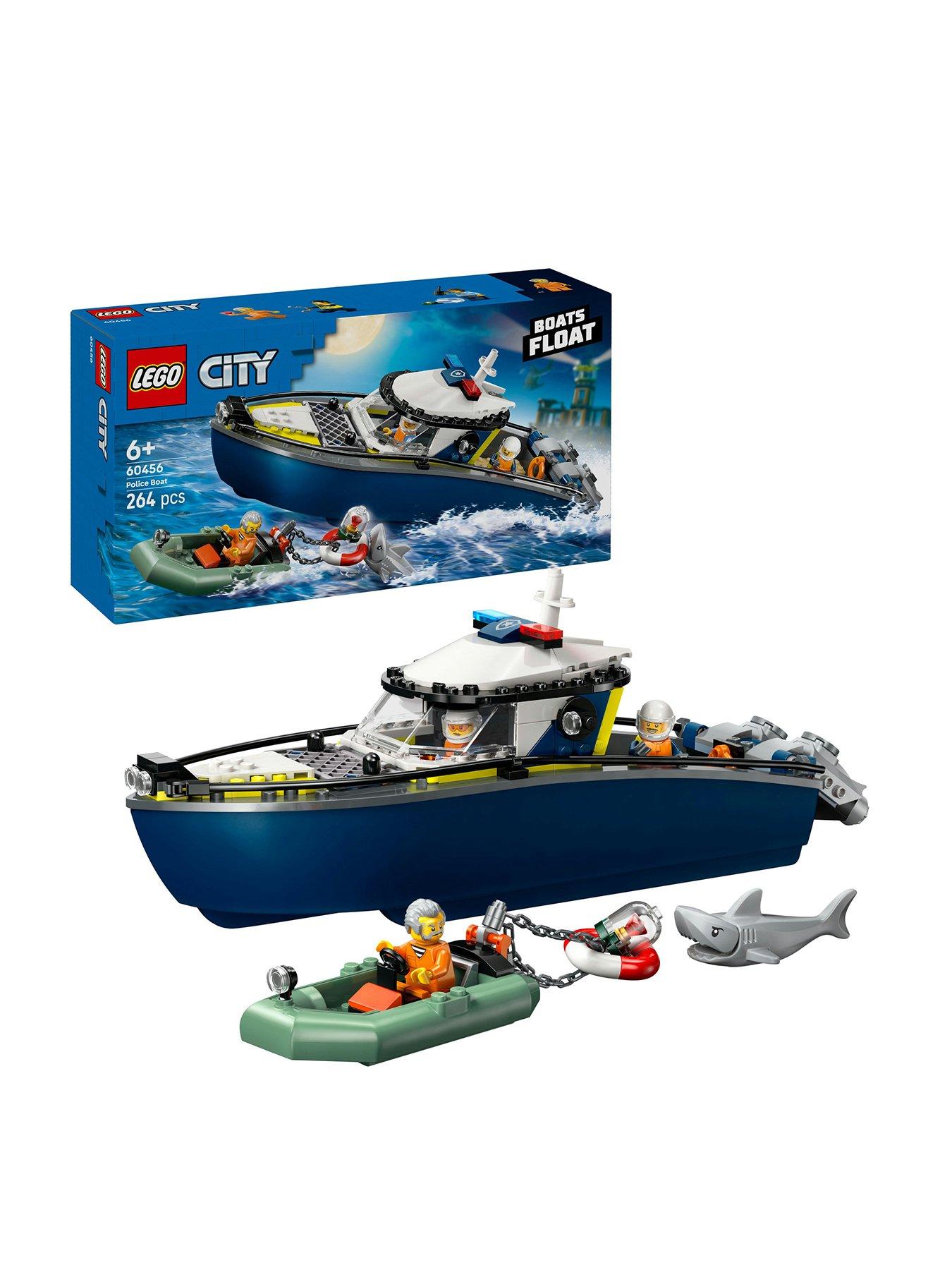 Image 1 of 8 of LEGO City Police Boat Chase Building Toy Set 60456