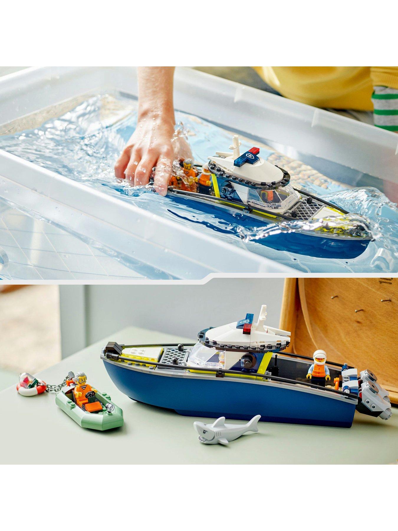 Image 5 of 8 of LEGO City Police Boat Chase Building Toy Set 60456