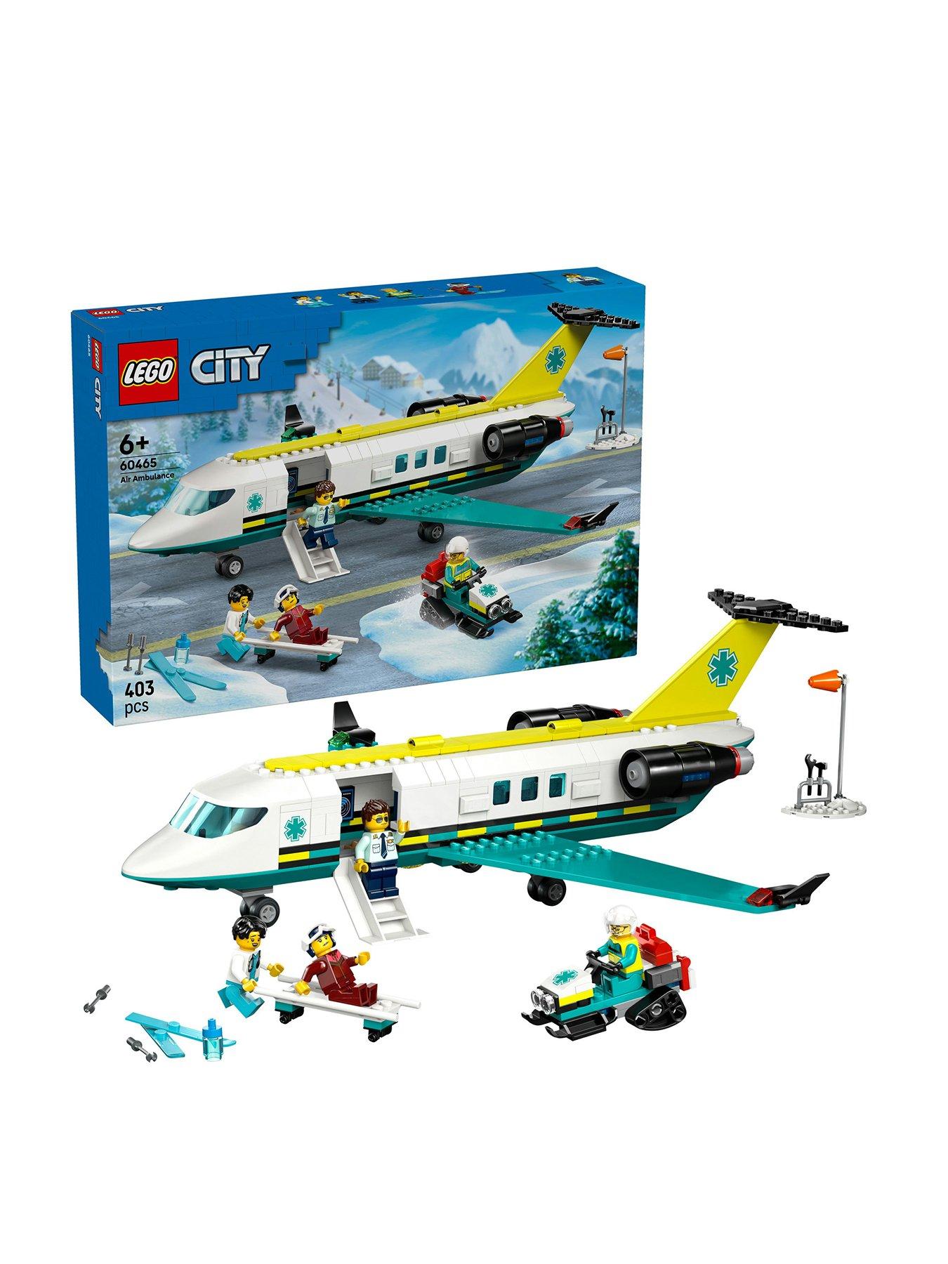 Image of LEGO City Emergency Air Ambulance Airplane Toy 60465