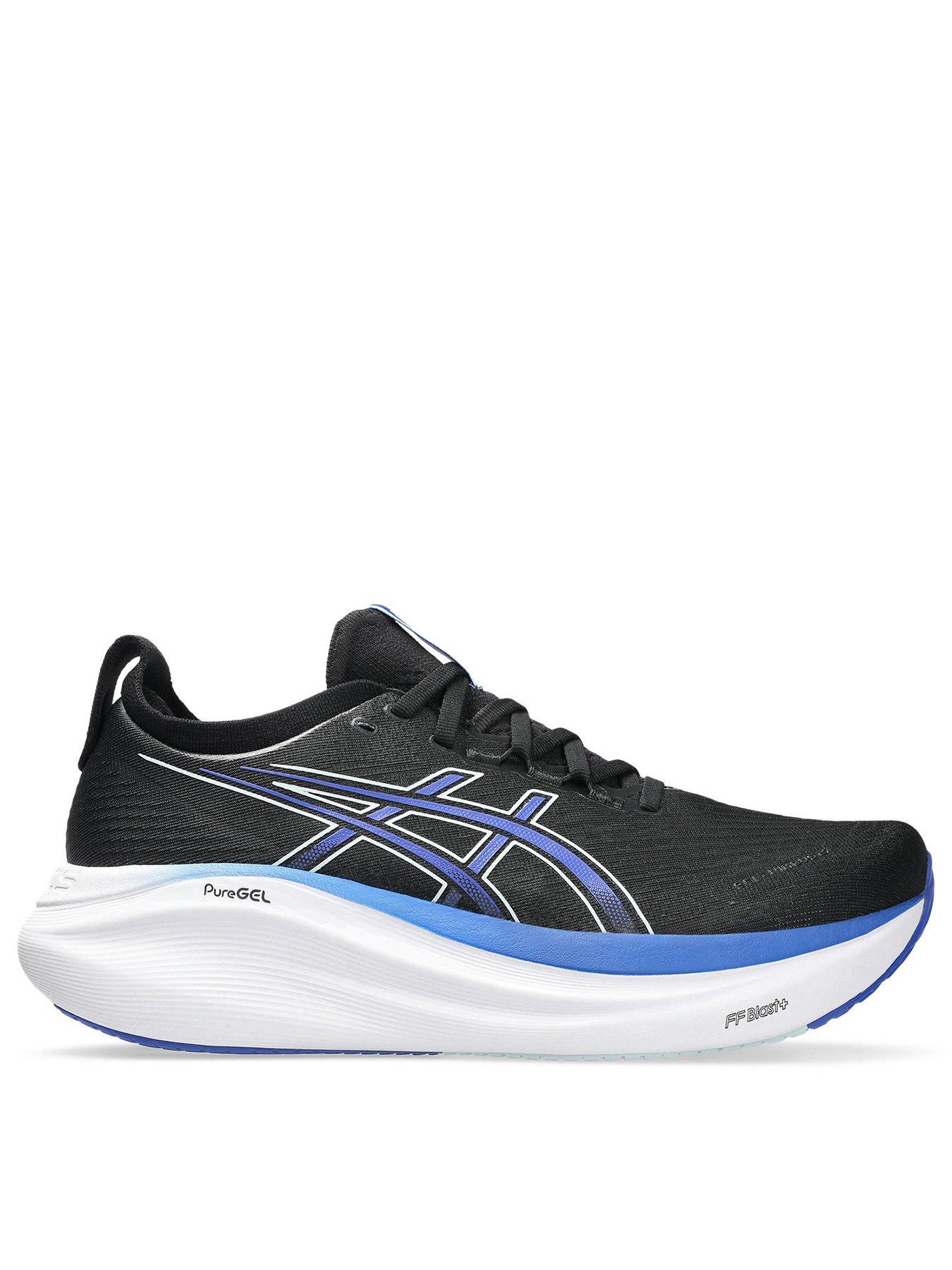 Image 1 of 8 of Asics Mens Running Gel-Nimbus 27 Trainers - Black/Blue