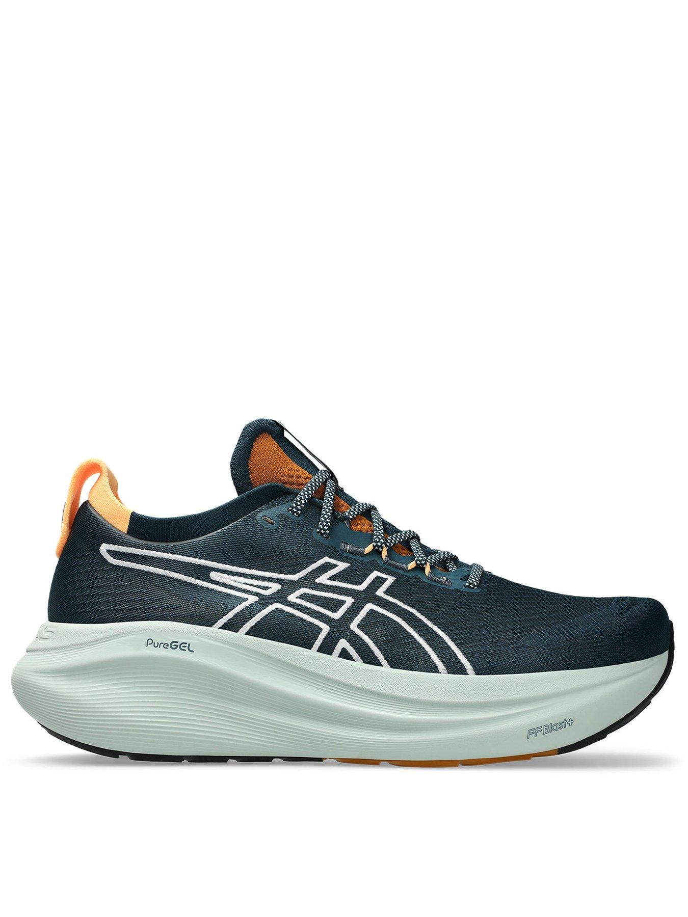 Asics Mens Running Gel-Nimbus 27 Nature Bathing Trainers - Green