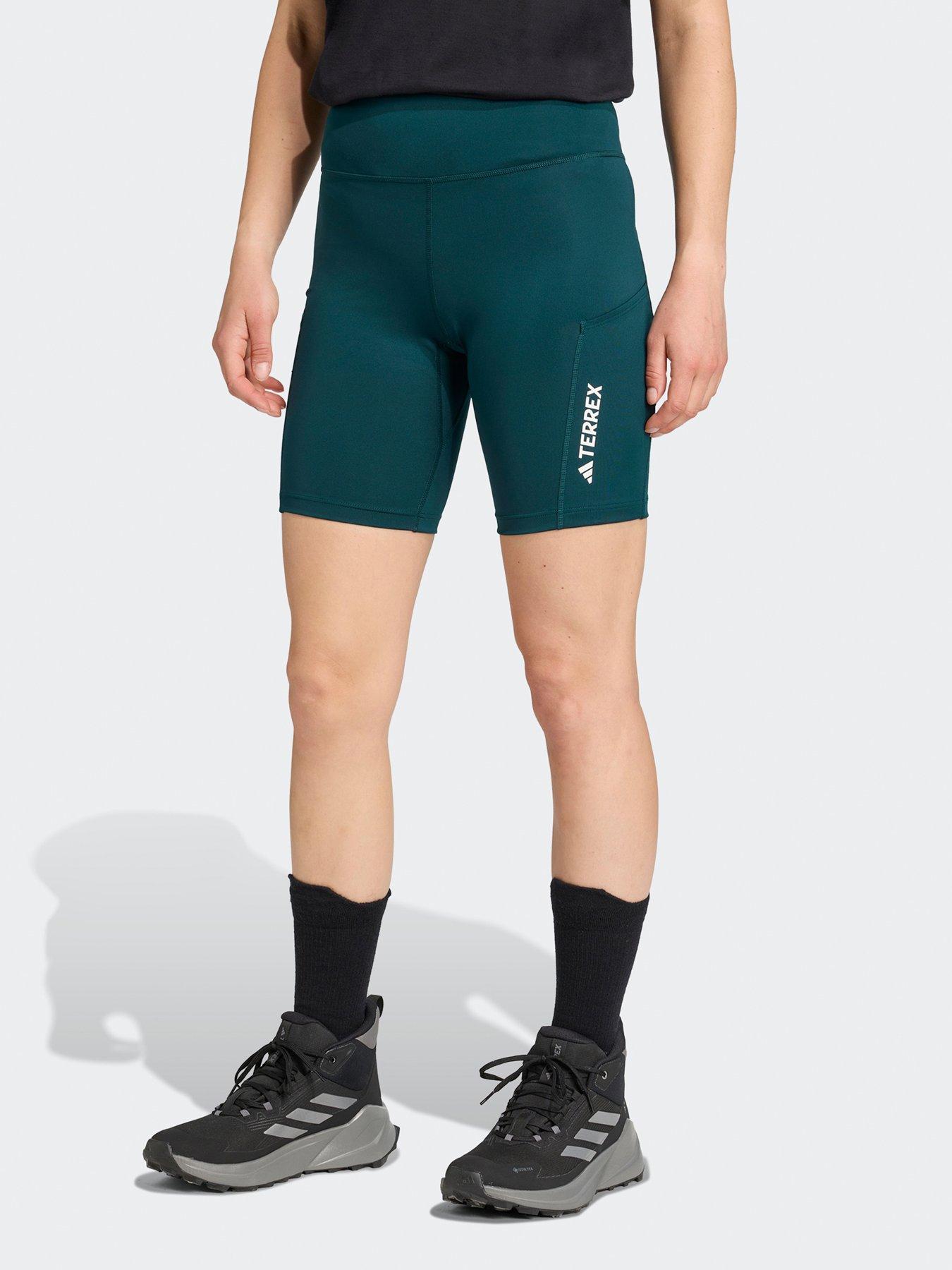 adidas-terrex-womens-outdoor-multi-8-inch-tight-shorts-green