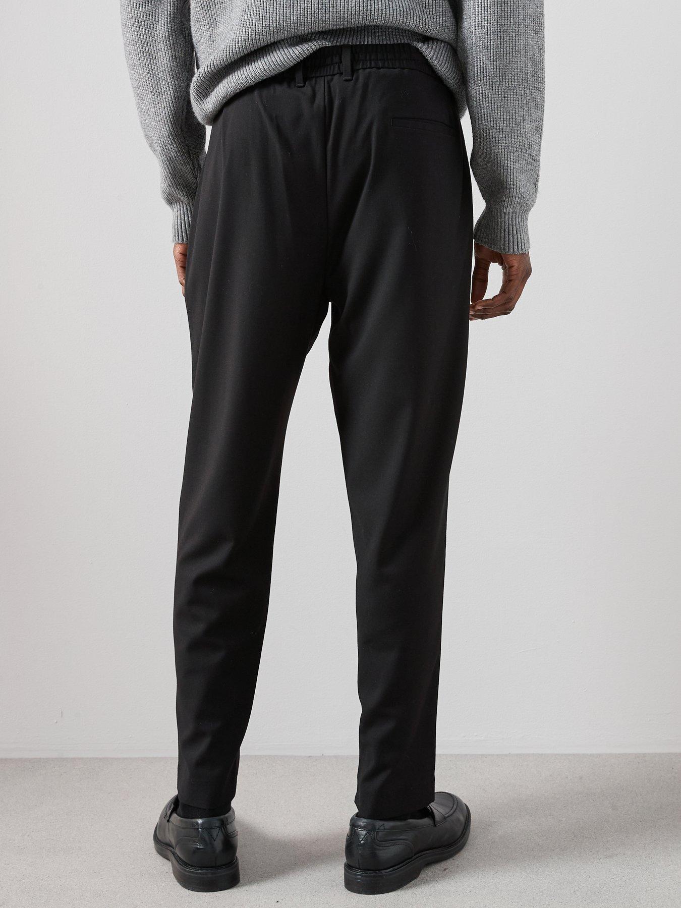 Image 2 of 7 of The Very Collection Smart Pleated Trousers - Black