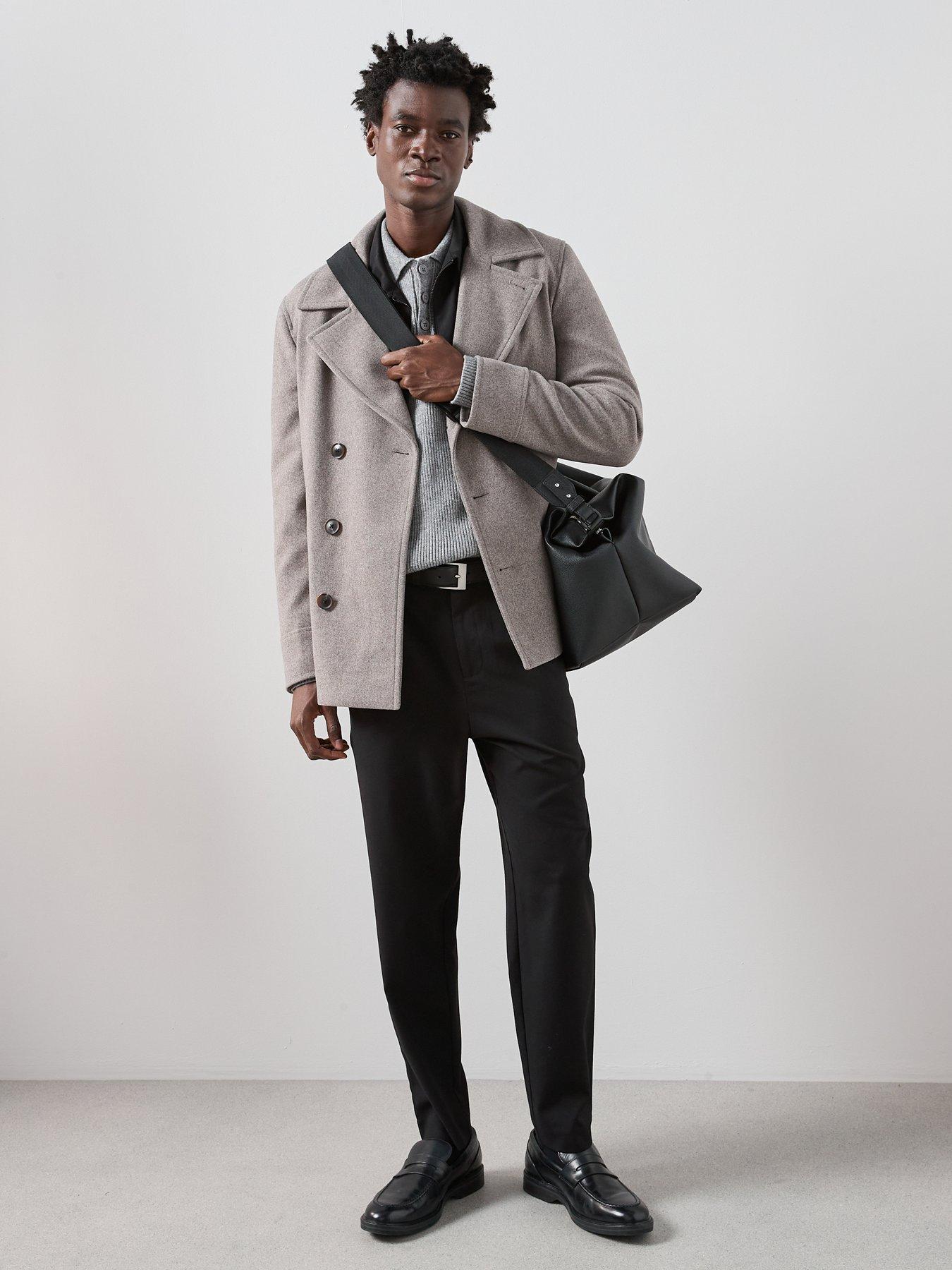 Image 3 of 7 of The Very Collection Smart Pleated Trousers - Black