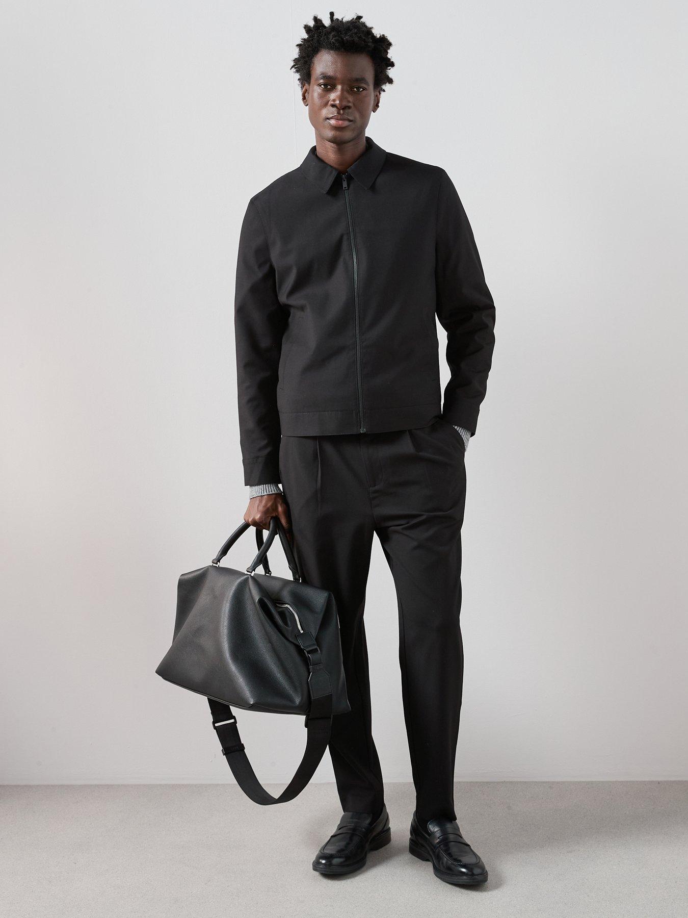 Image 4 of 7 of The Very Collection Smart Pleated Trousers - Black