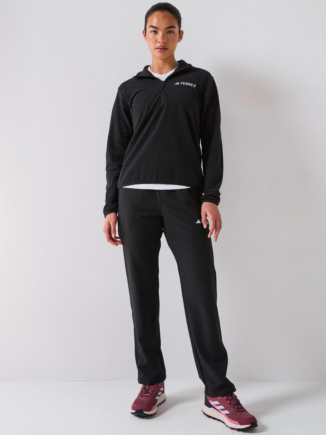 adidas-terrex-womens-outdoor-multi-essentials-12-zip-fleece-jacket-blackdetail