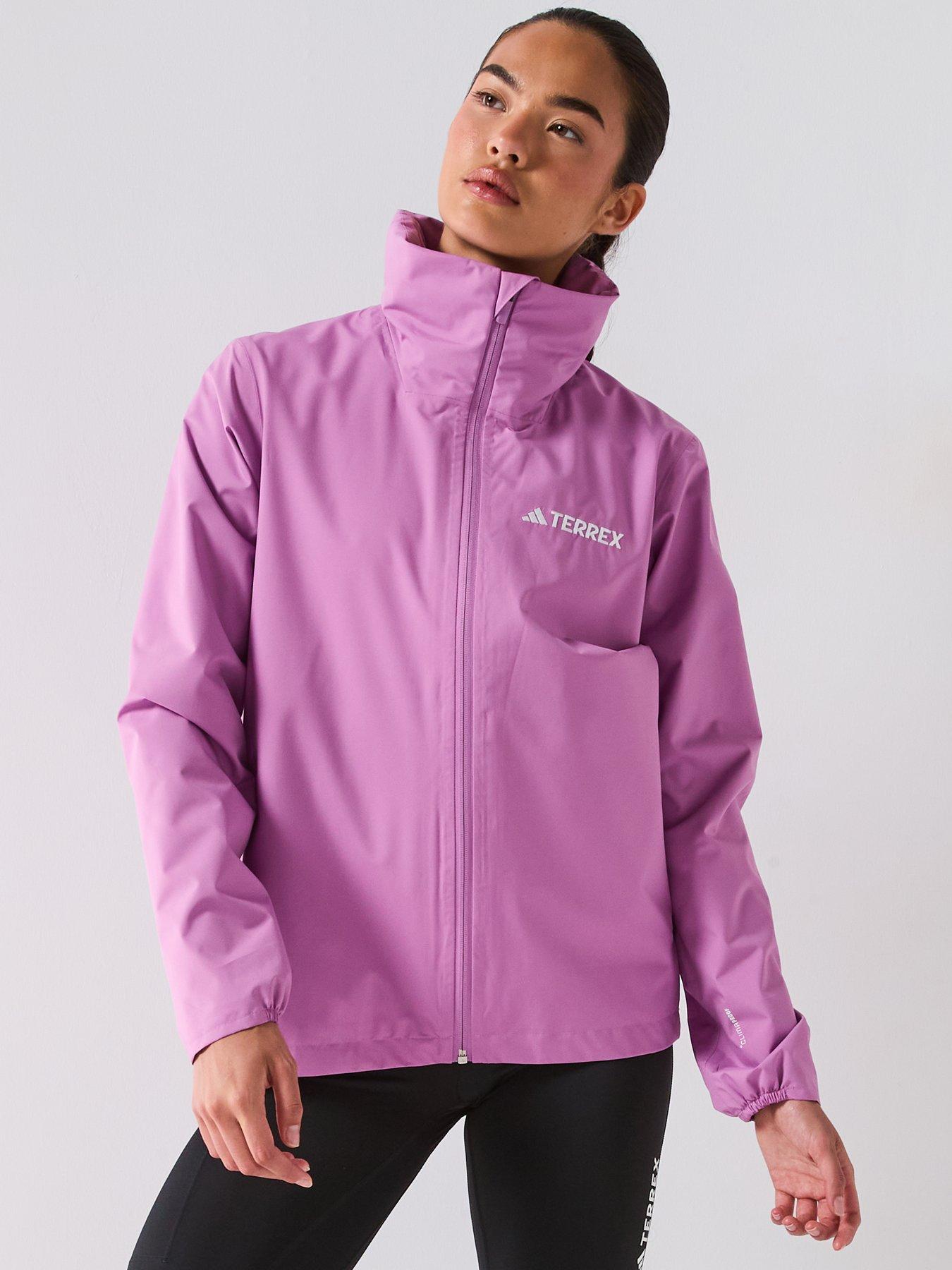 adidas-terrex-womens-outdoor-multi-essentials-2l-rain-jacket-purplefront