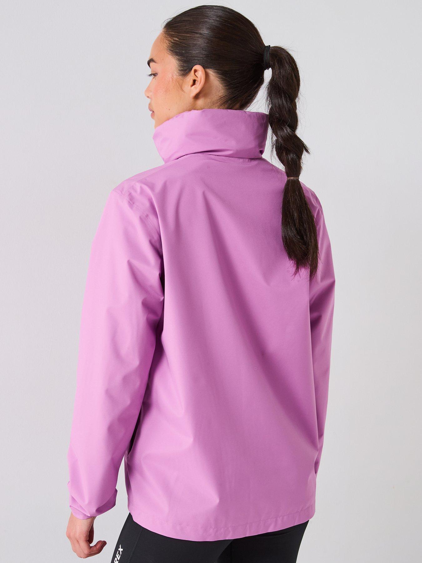 adidas-terrex-womens-outdoor-multi-essentials-2l-rain-jacket-purplestillFront