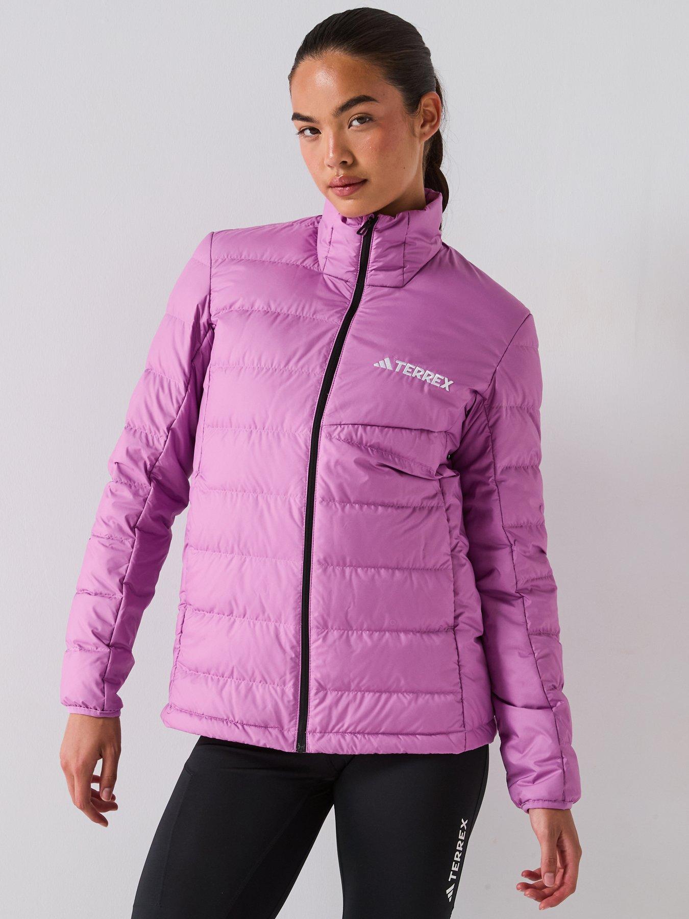 adidas Terrex Womens Outdoor Multi Light Down Jacket - Purple