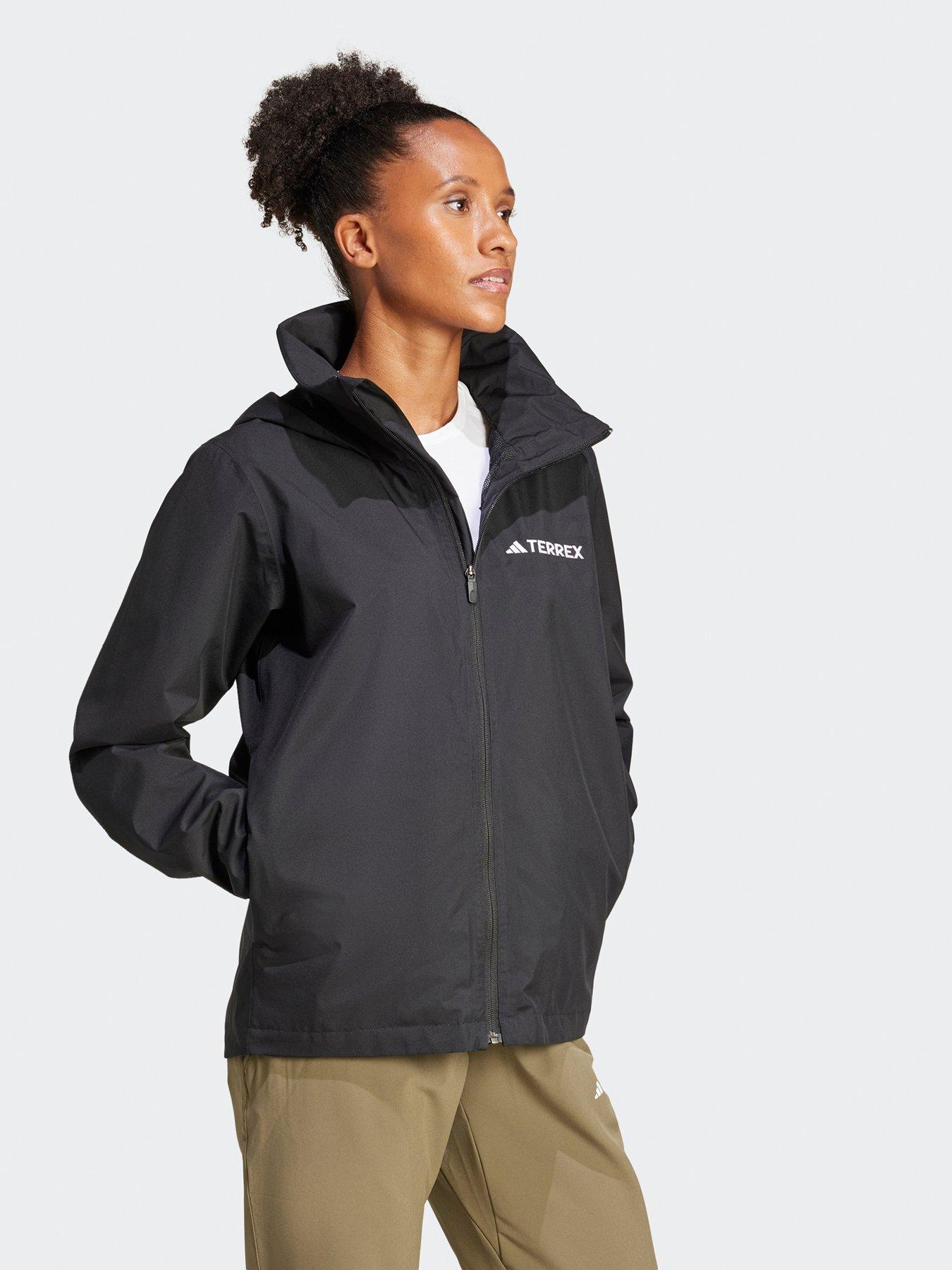 Image 3 of 5 of adidas Terrex Womens Outdoor Multi Essentials 2L Rain Jacket - Black