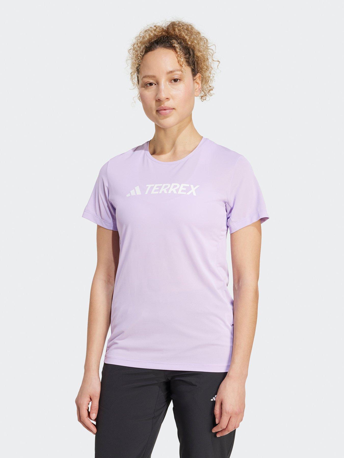 adidas Terrex Womens Multi Climacool Logo Tech T- Shirt - Purple