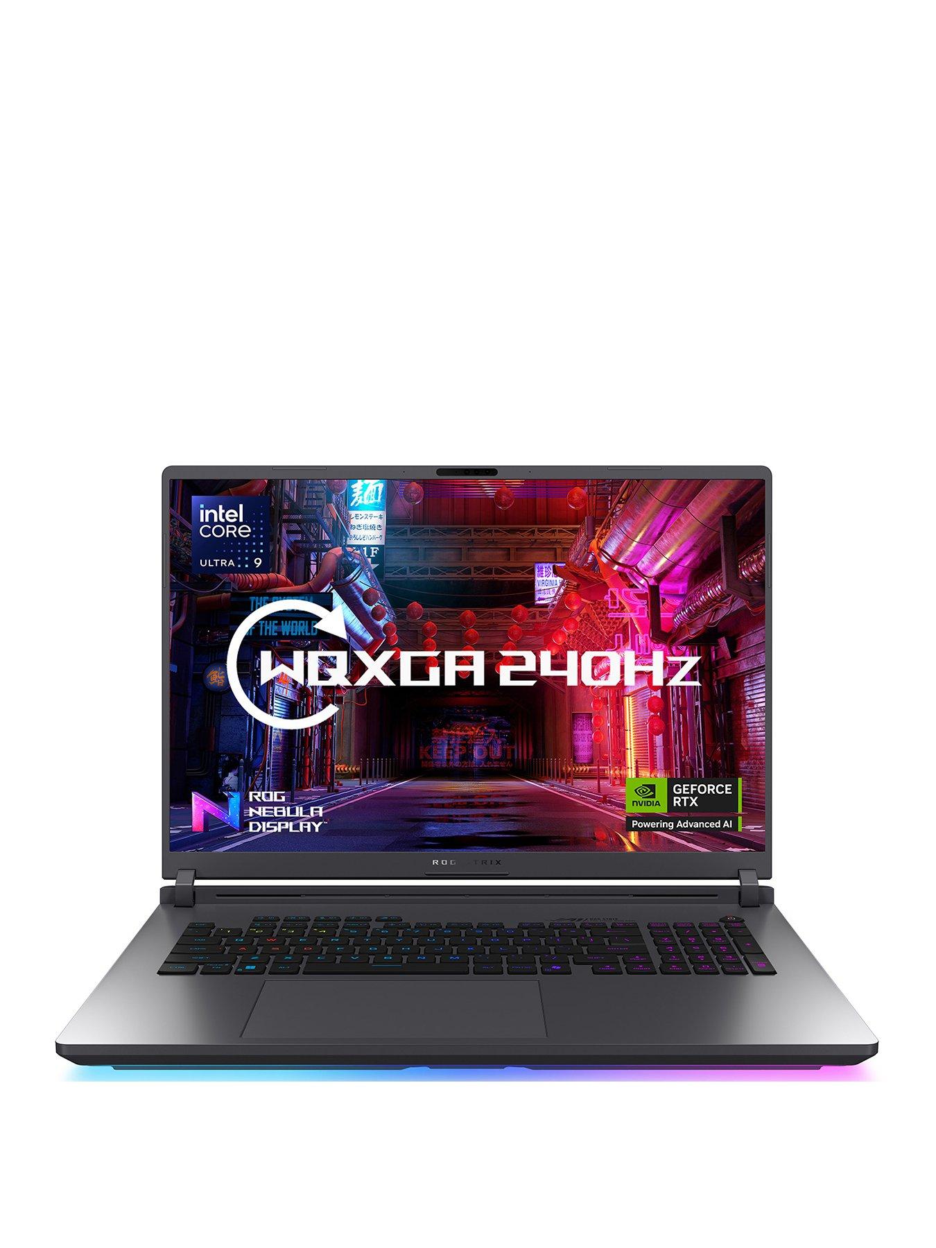 Asus Strix Gaming Laptop - GeForce RTX 5070 Ti - Intel Core Ultra 9 - 32GB RAM - 1TB SSD - 18in WQXGA - Grey
