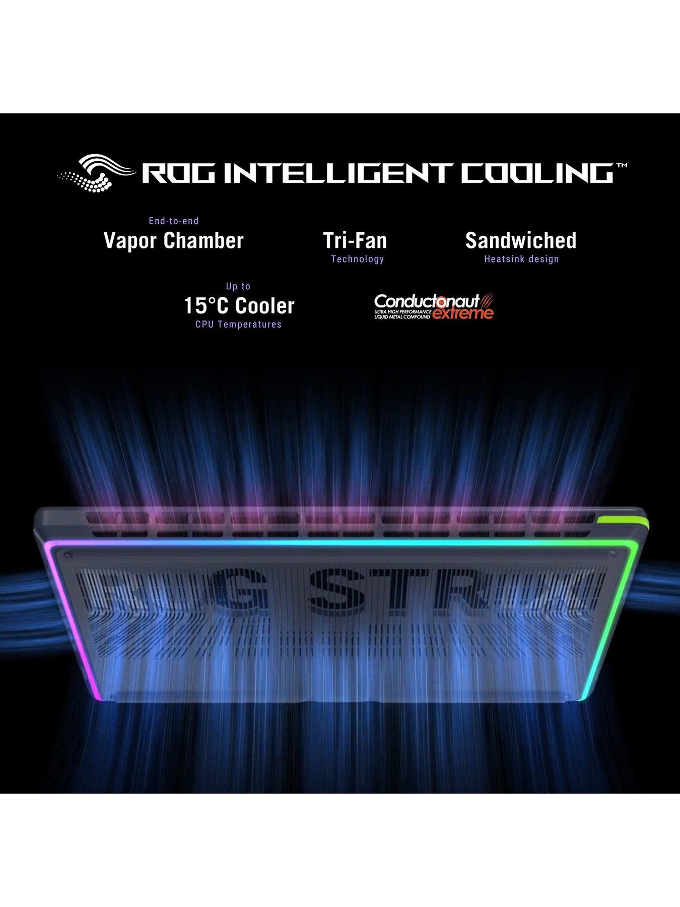 Image 5 of 7 of Asus Strix Gaming Laptop - GeForce RTX 5070 Ti - Intel Core Ultra 9 - 32GB RAM - 1TB  SSD  - 18in WQXGA - Grey