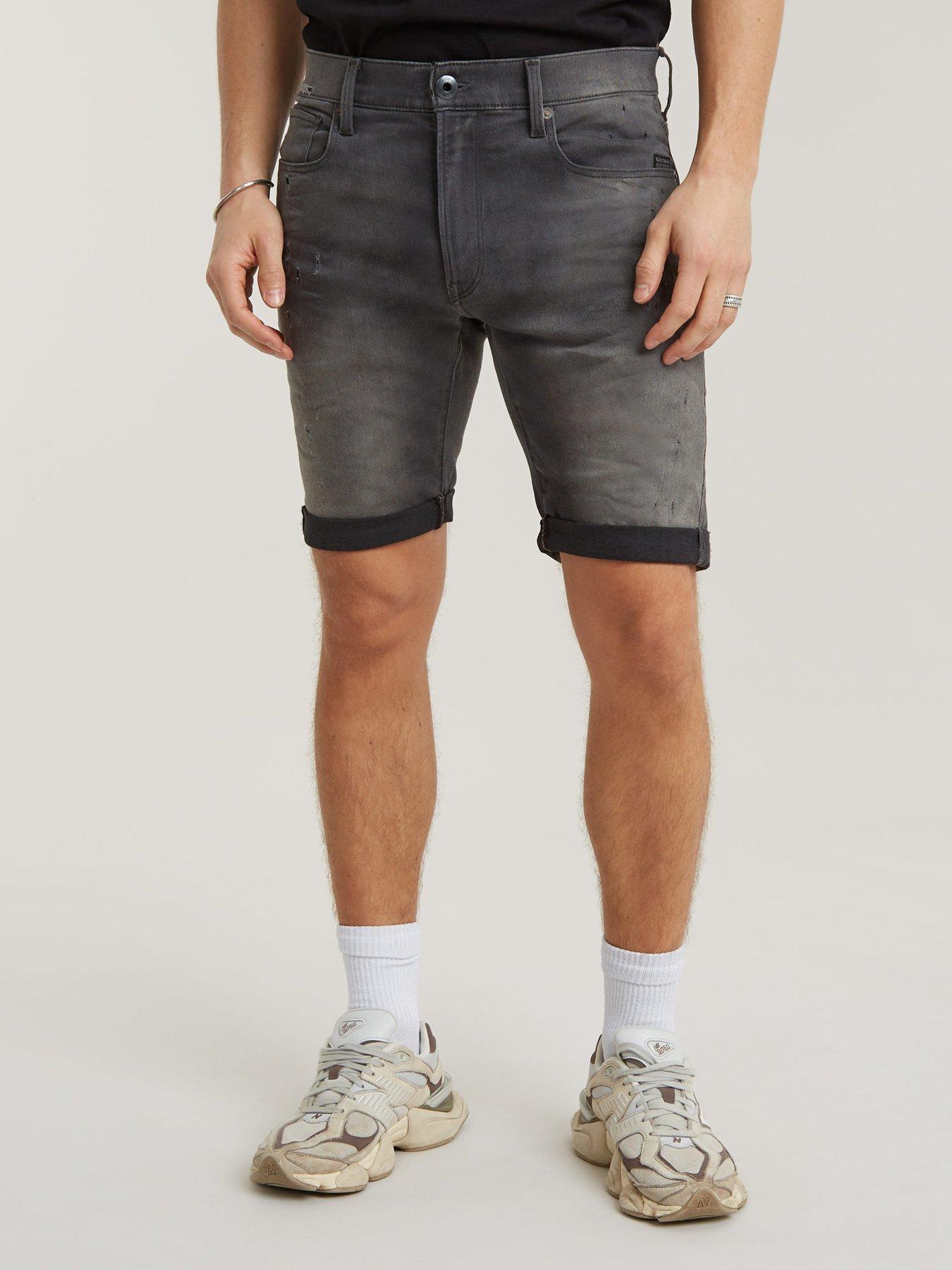 G-Star RAW G-star Slim Fit Denim Shorts- Black