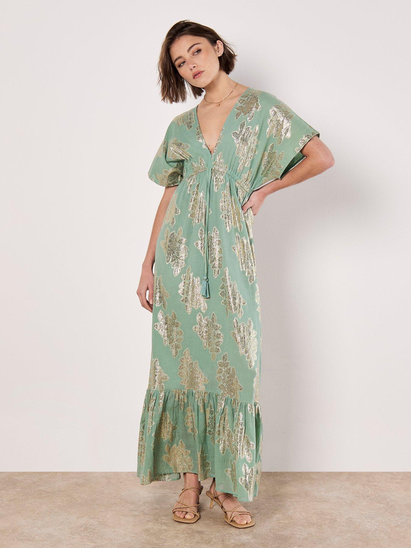 apricot-luminous-floral-batwing-maxi-dress-greenback