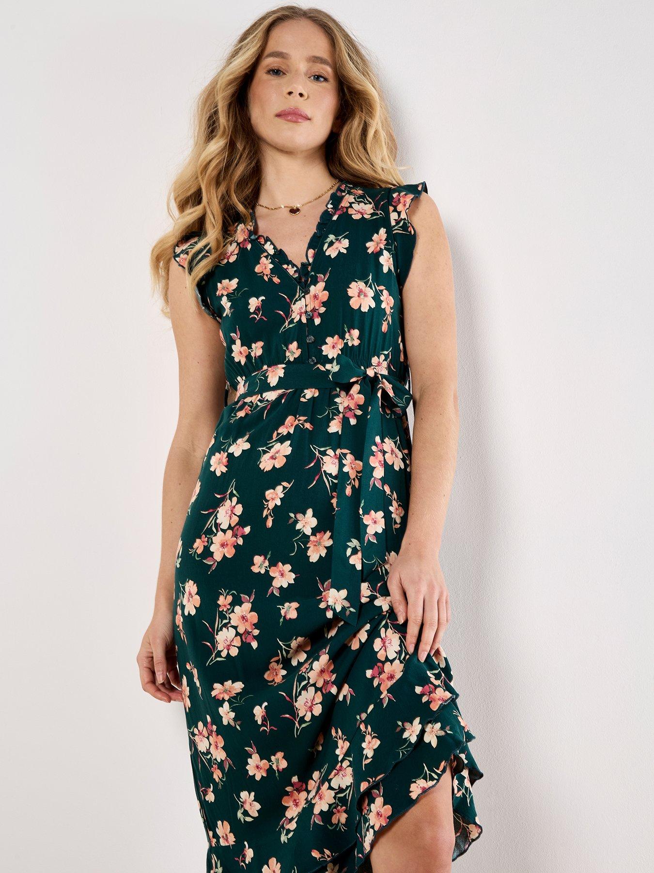apricot-painterly-floral-midi-ditsy-dressback
