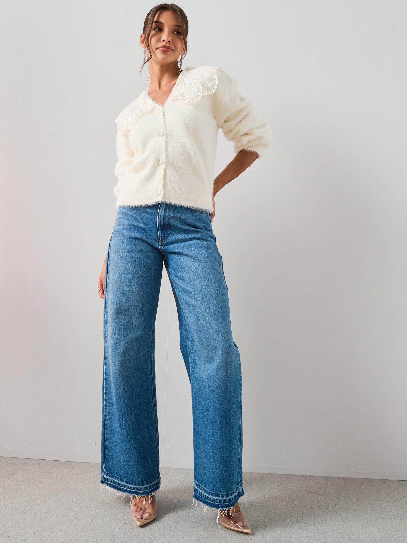 the-very-collection-organza-collared-v-neck-cardigan-cream