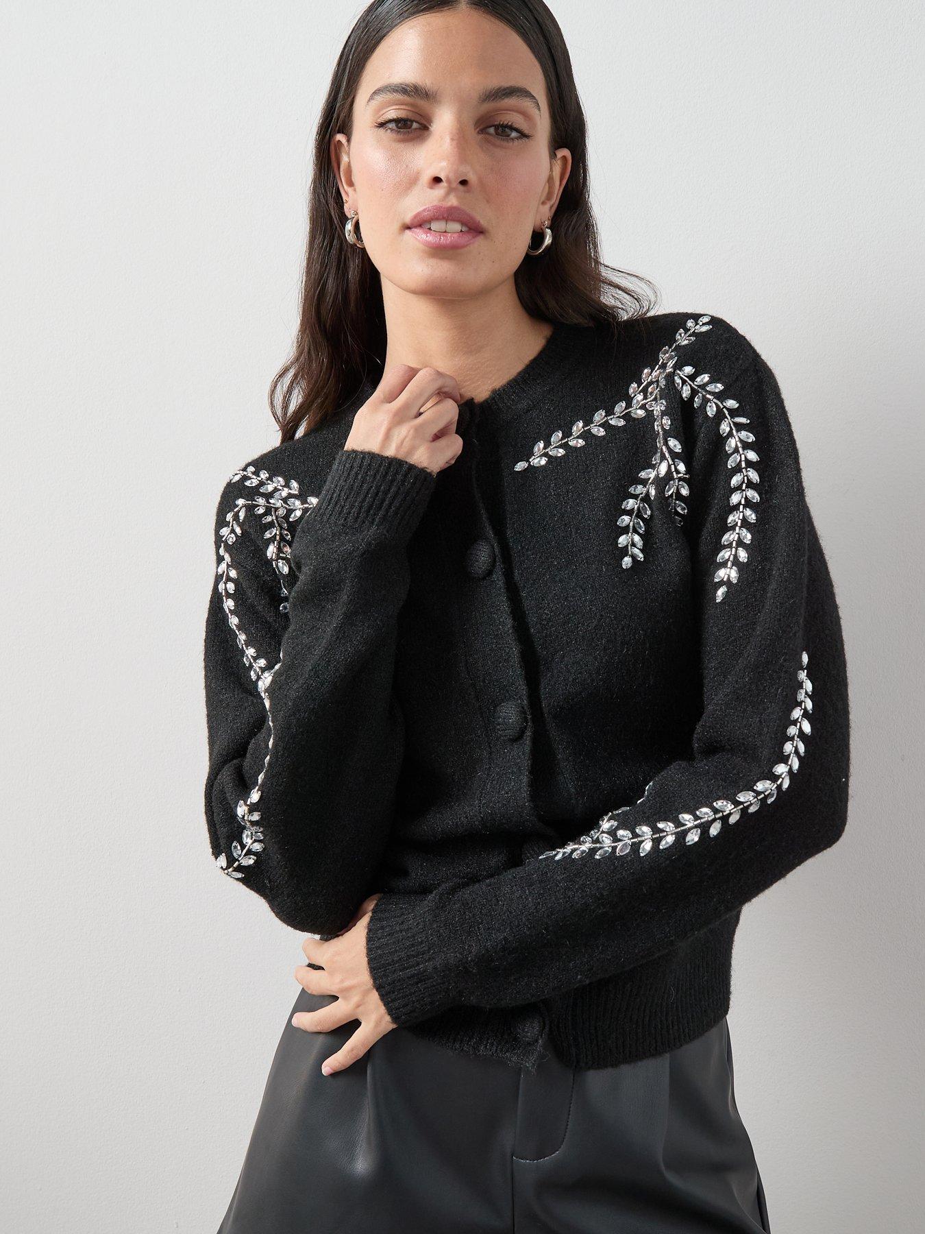 the-very-collection-crew-neck-embellished-cardigan-with-wool-blackoutfit