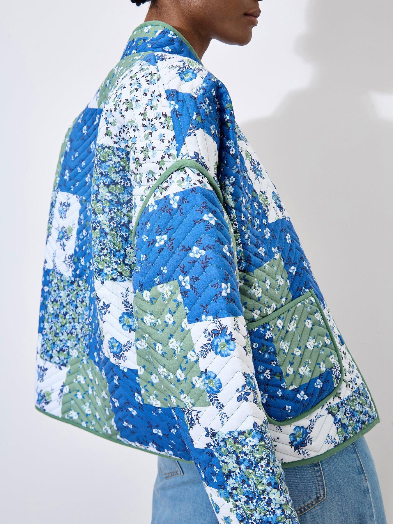 Image 2 of 6 of Apricot Apricot Patchwork Print Quilted Jacket