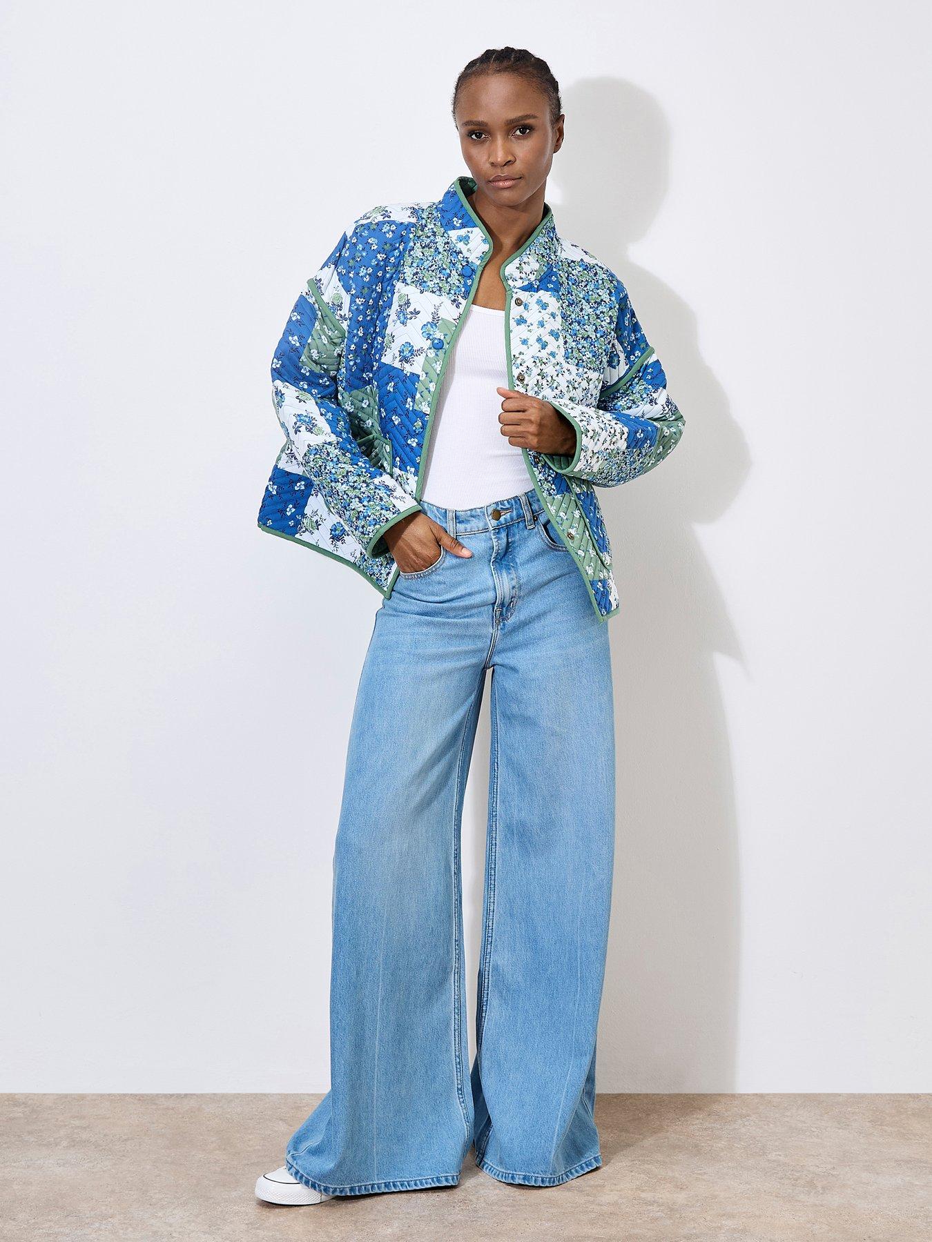 Image 3 of 6 of Apricot Apricot Patchwork Print Quilted Jacket