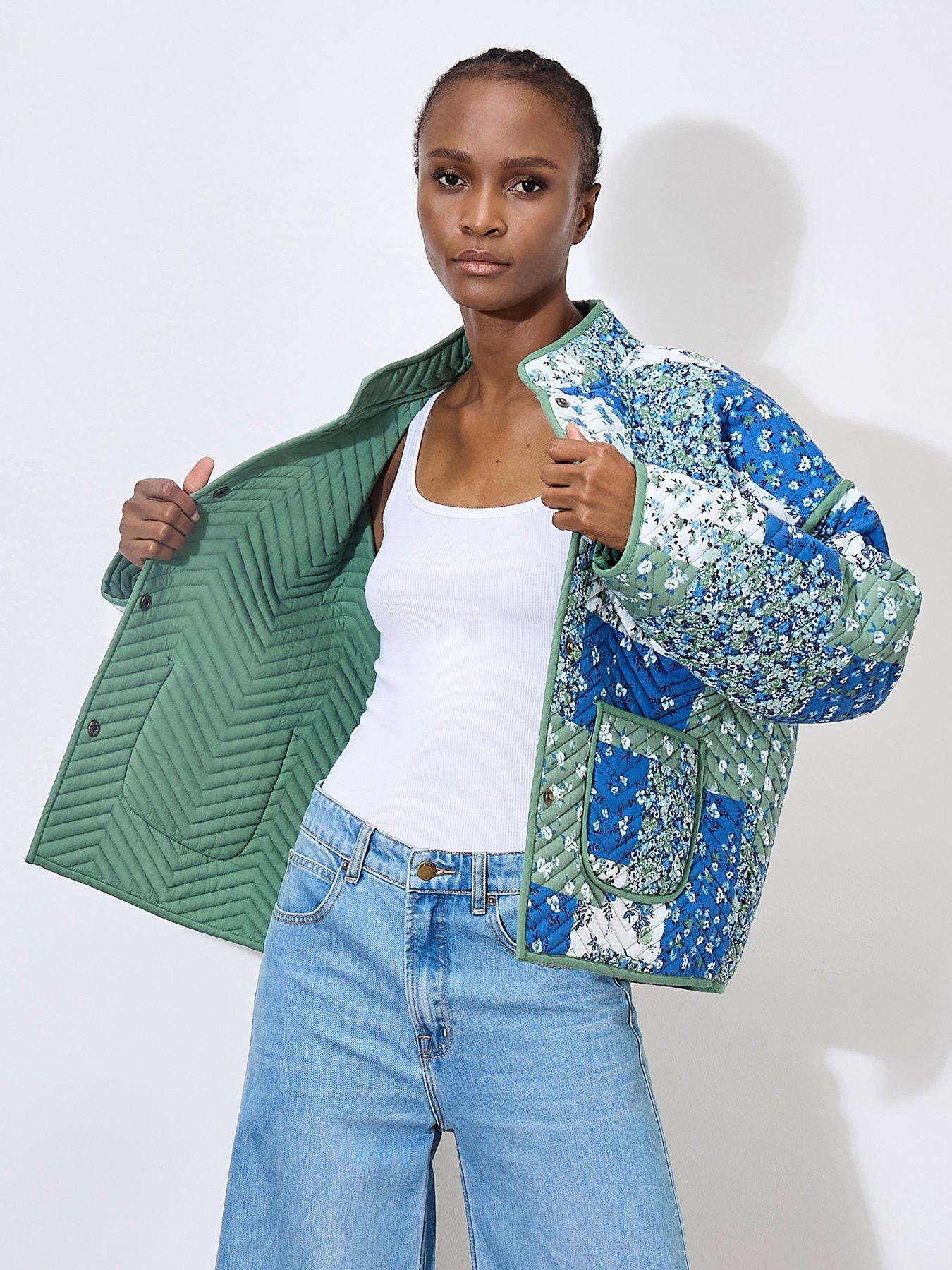 apricot-apricot-patchwork-print-quilted-jacketoutfit