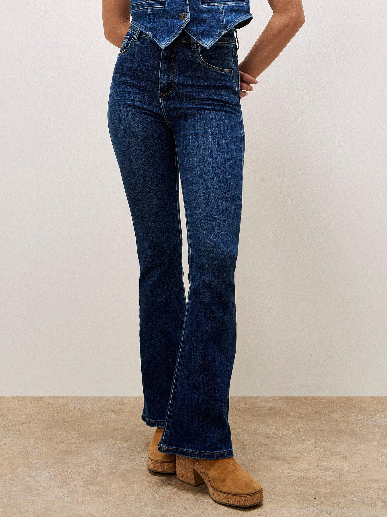 Image 1 of 5 of Apricot Apricot Lola Flared Jeans