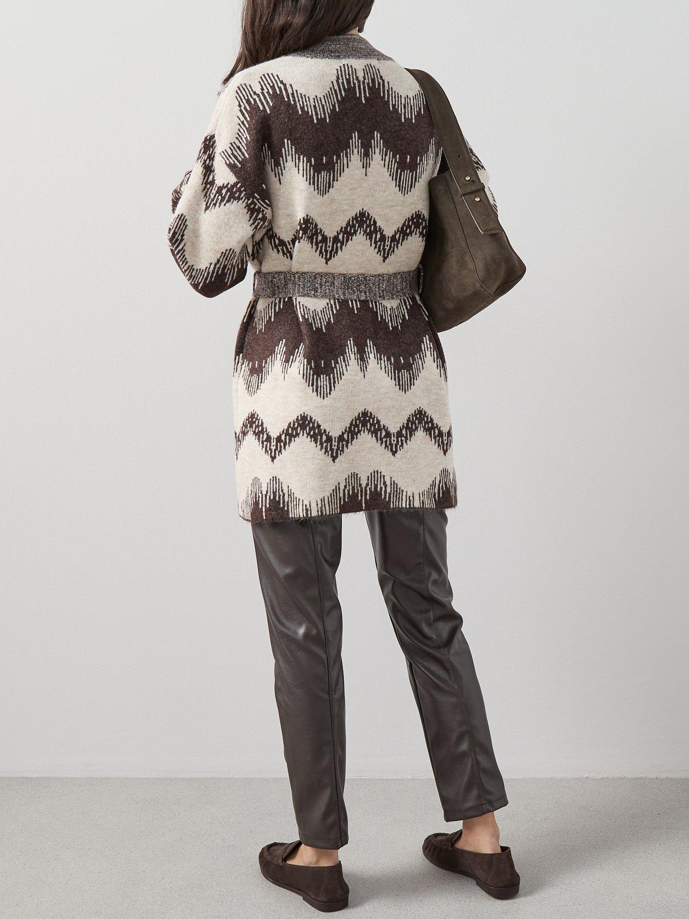 the-very-collection-abstract-jacquard-wrap-cardigan-chocolatestillFront