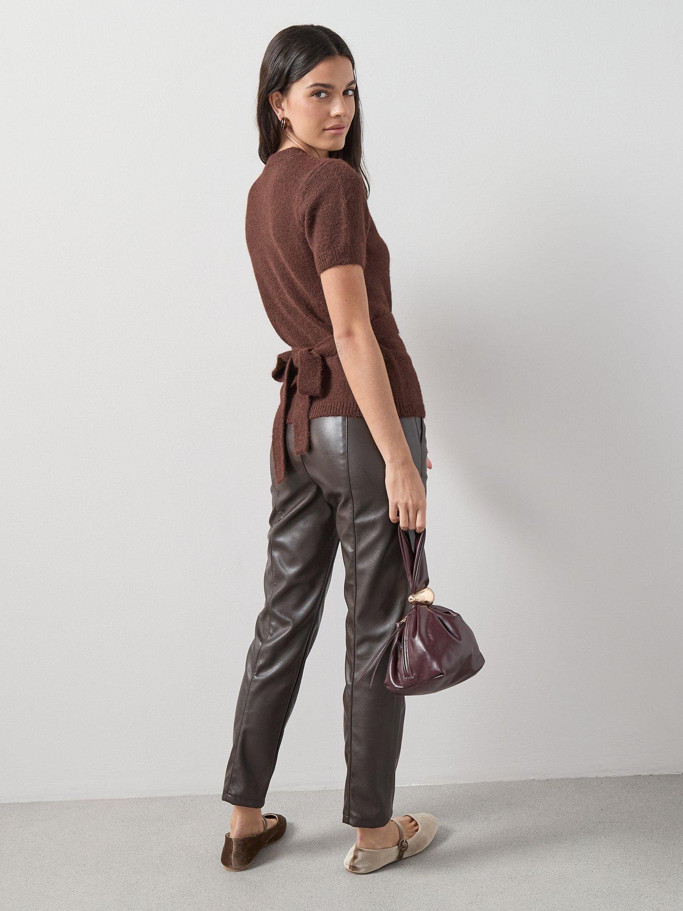 the-very-collection-crew-neck-belted-jumper-with-detachable-brooch-chocolatestillFront