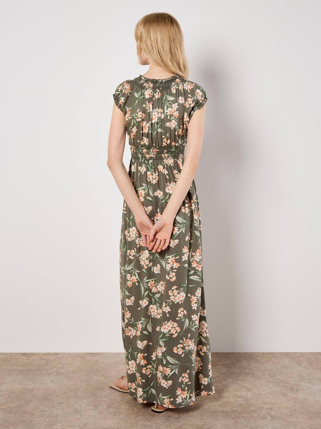 Image 2 of 4 of Apricot Apricot Flowing Jasmine Maxi Dress