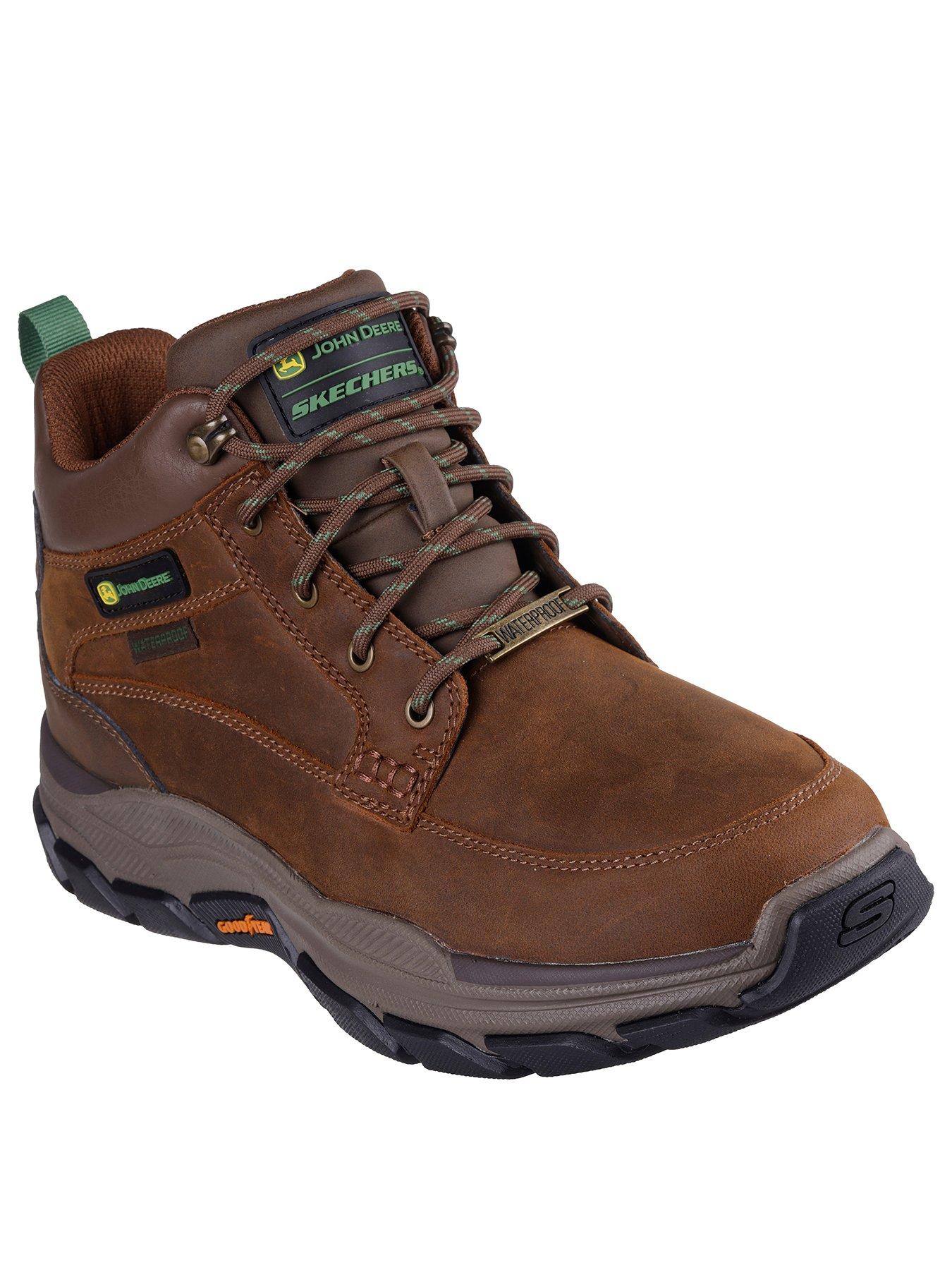 skechers-respected-john-deere-waterproof-mid-top-leather-lace-up-boots--brownstillFront