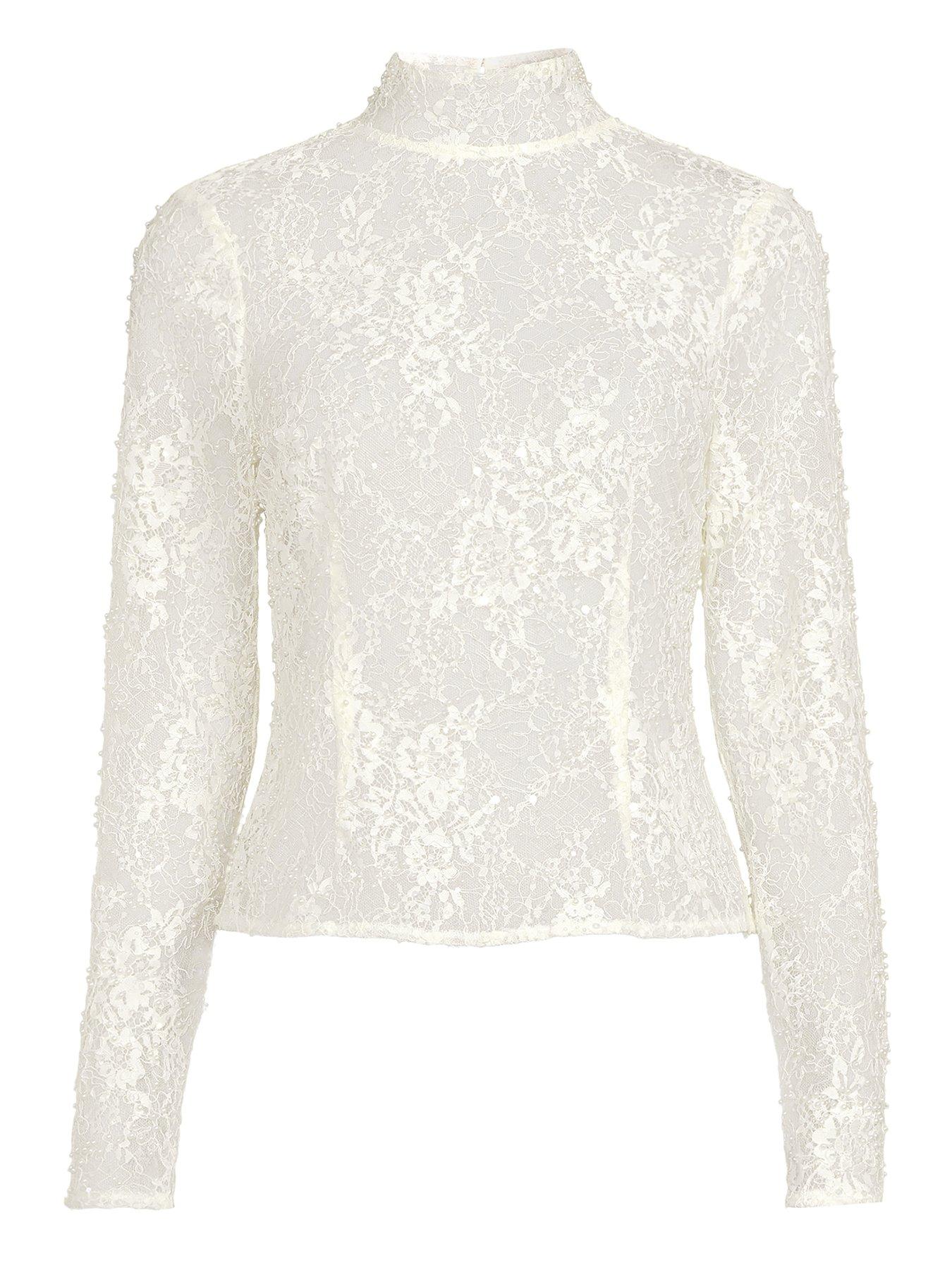 michelle-keegan-lace-beaded-high-neck-blouse-creamdetail