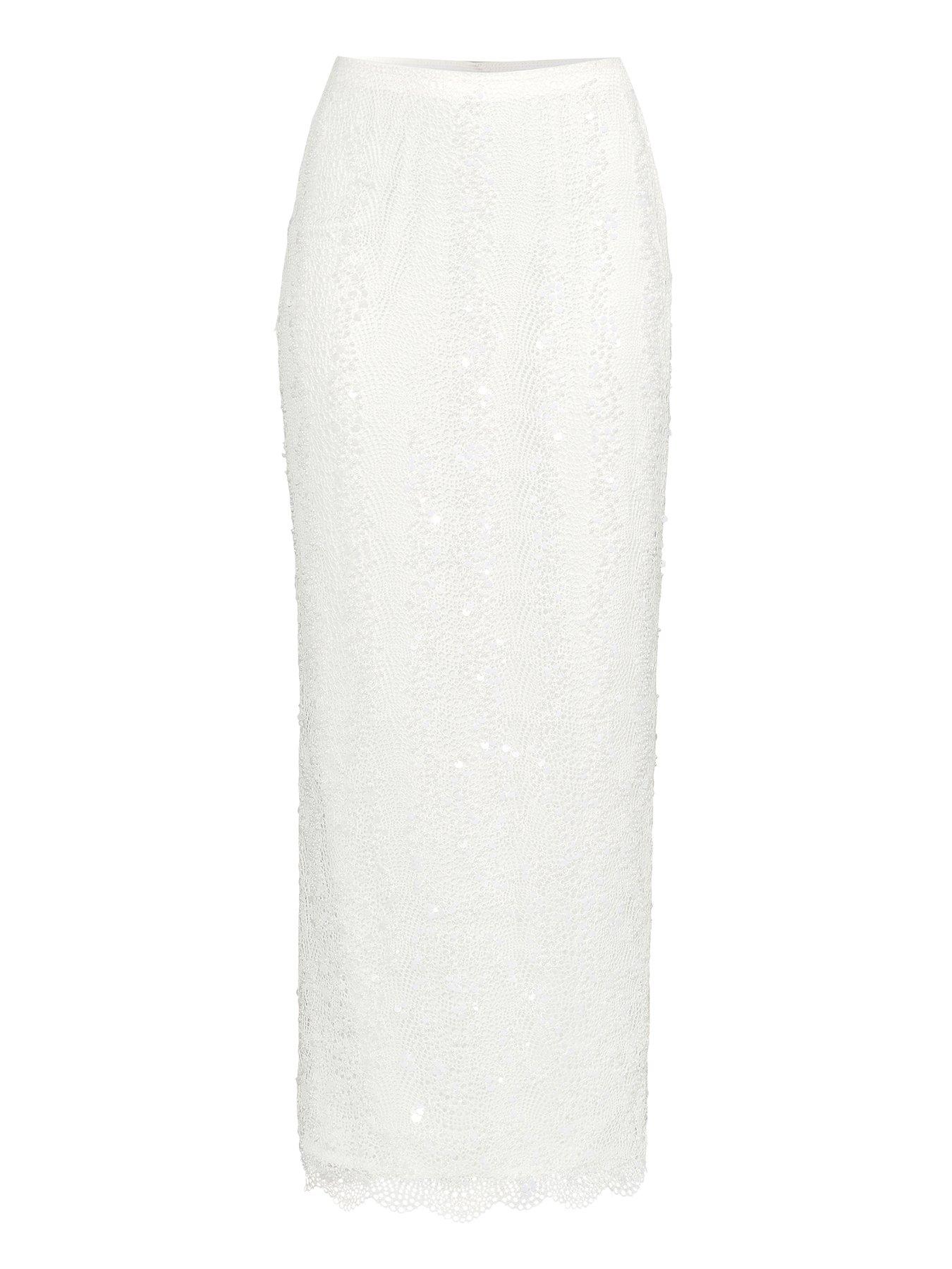 michelle-keegan-beaded-maxi-skirt-whitedetail