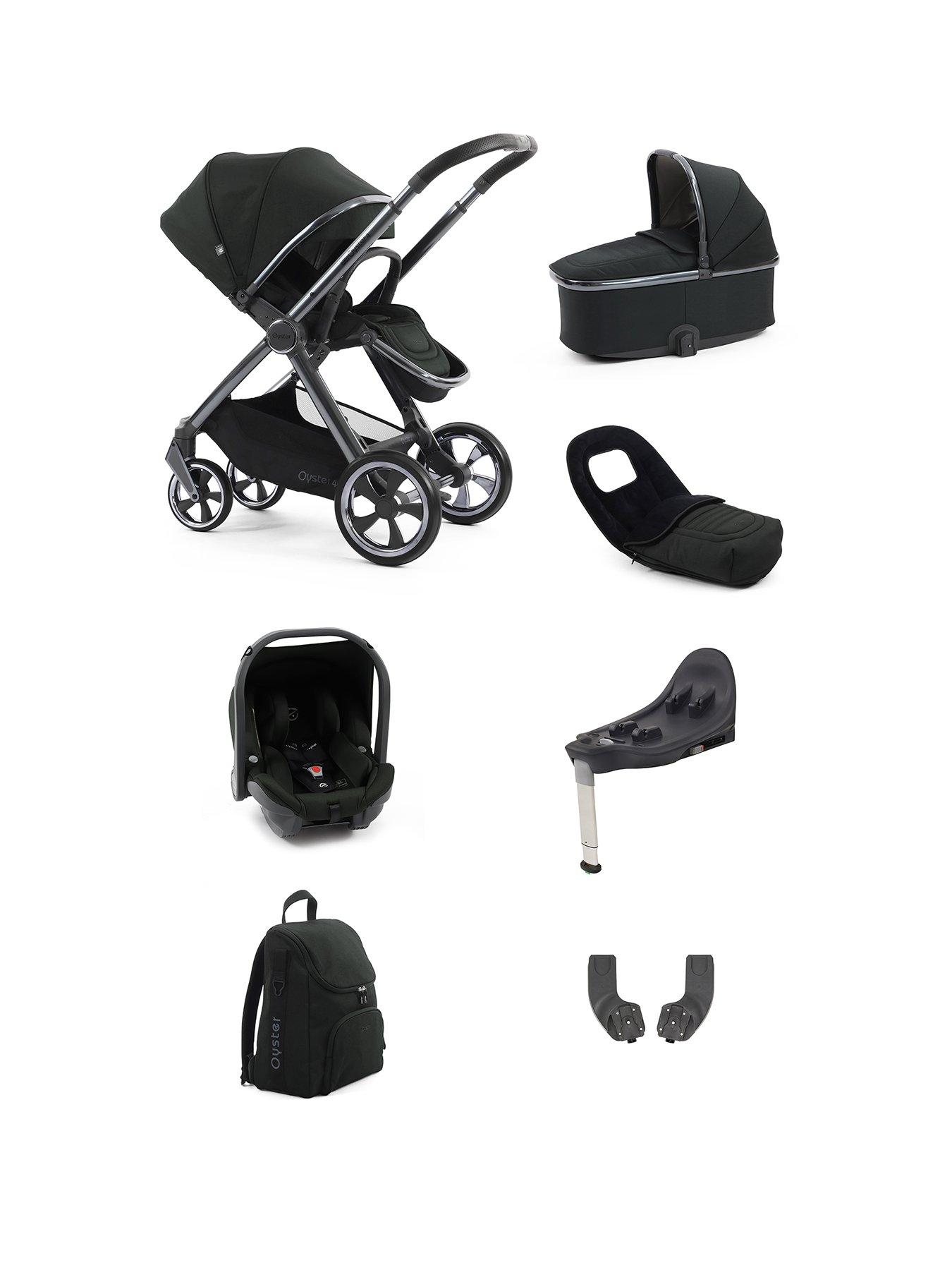 Image of Oyster Oyster 4 Luxury Pushchair Bundle - Black Olive