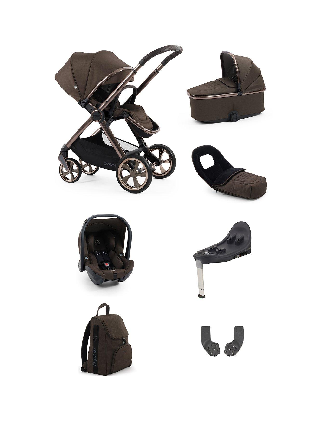 Image 1 of 6 of Oyster Oyster 4 Luxury Pushchair Bundle - Chocolate Velvet