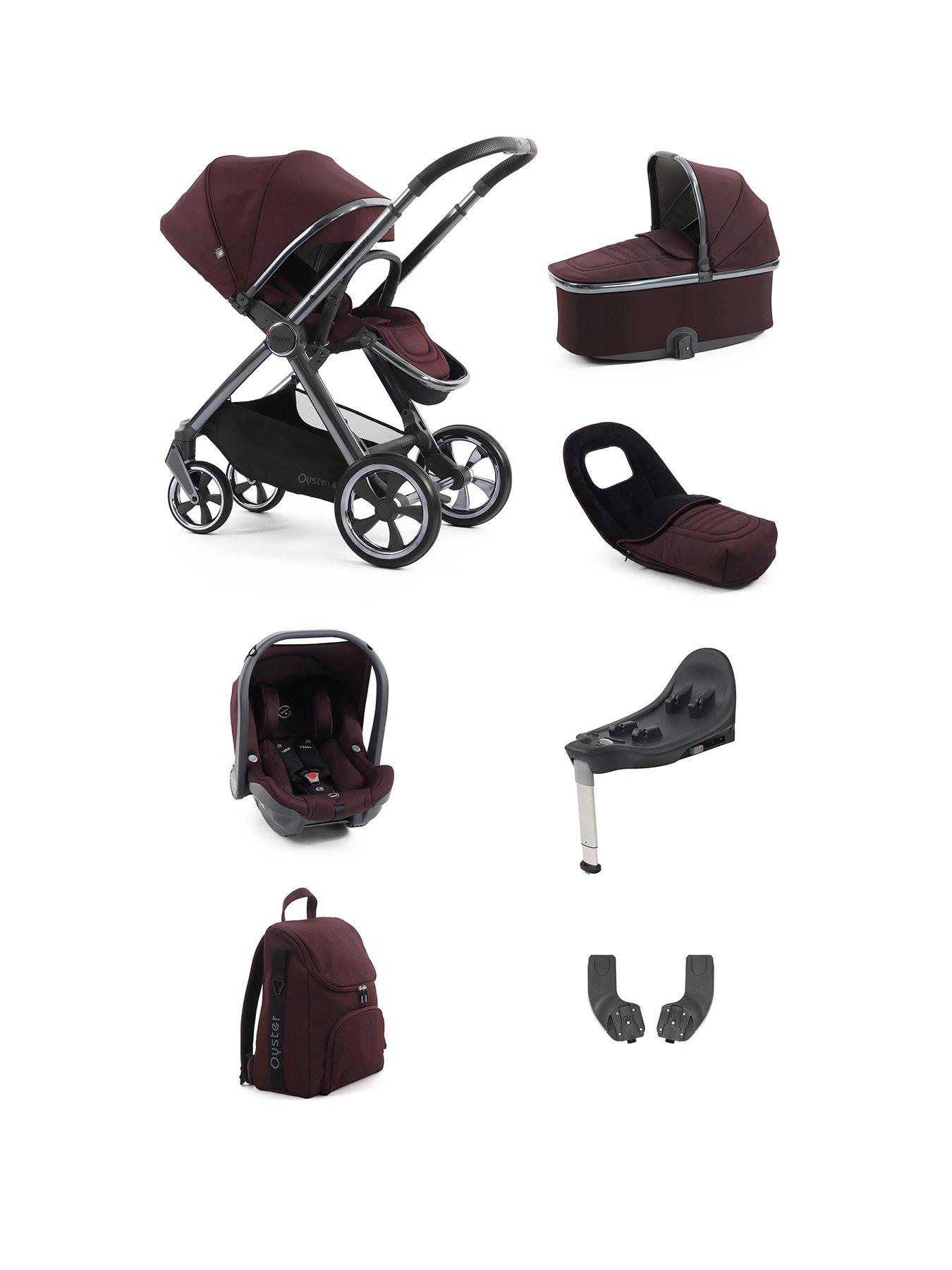 Oyster Oyster 4 Luxury Pushchair Bundle - Mulberry