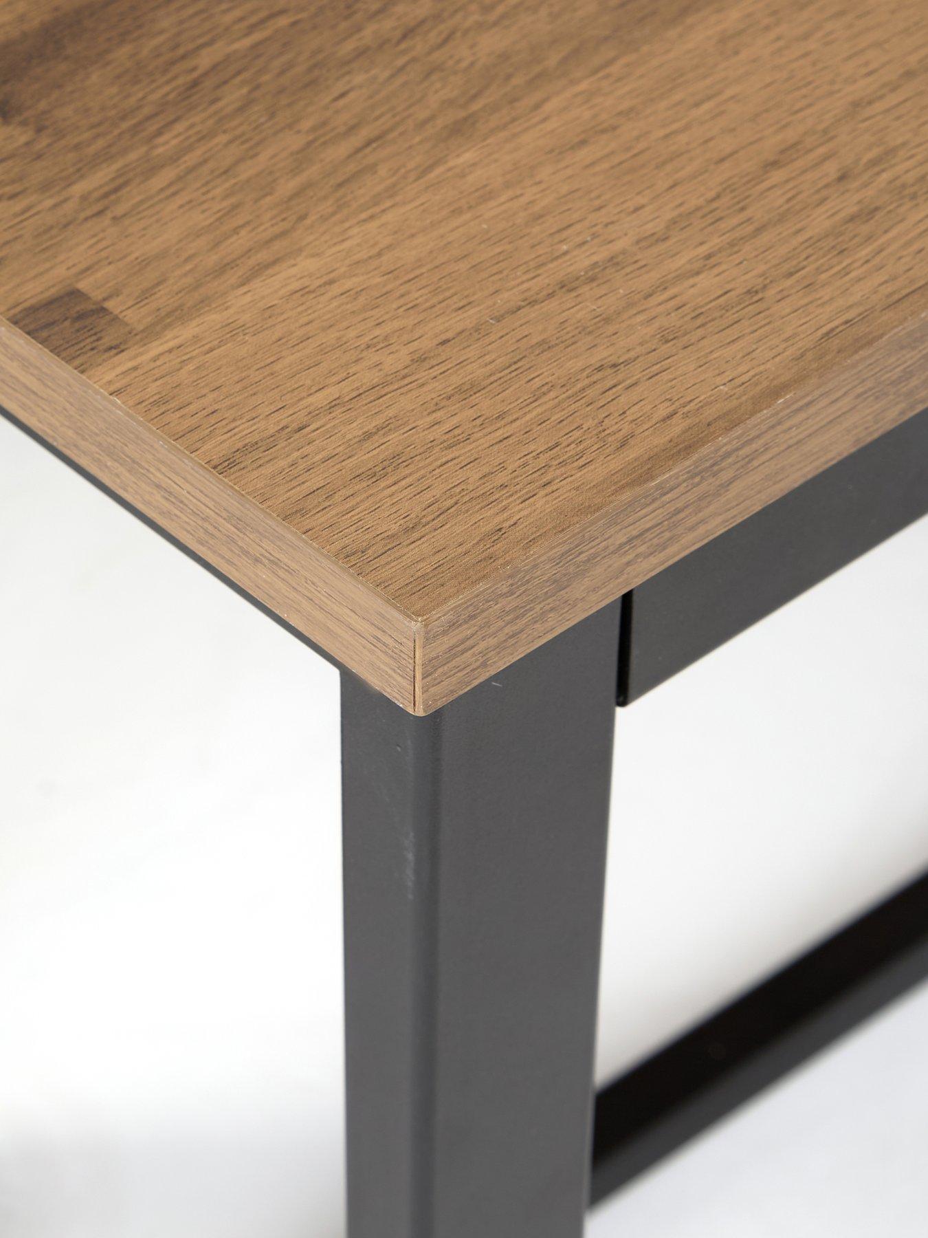 Image 6 of 7 of The Very Collection Harlem Mid Oak Dining Table & 2 Benches - FSC Certified
