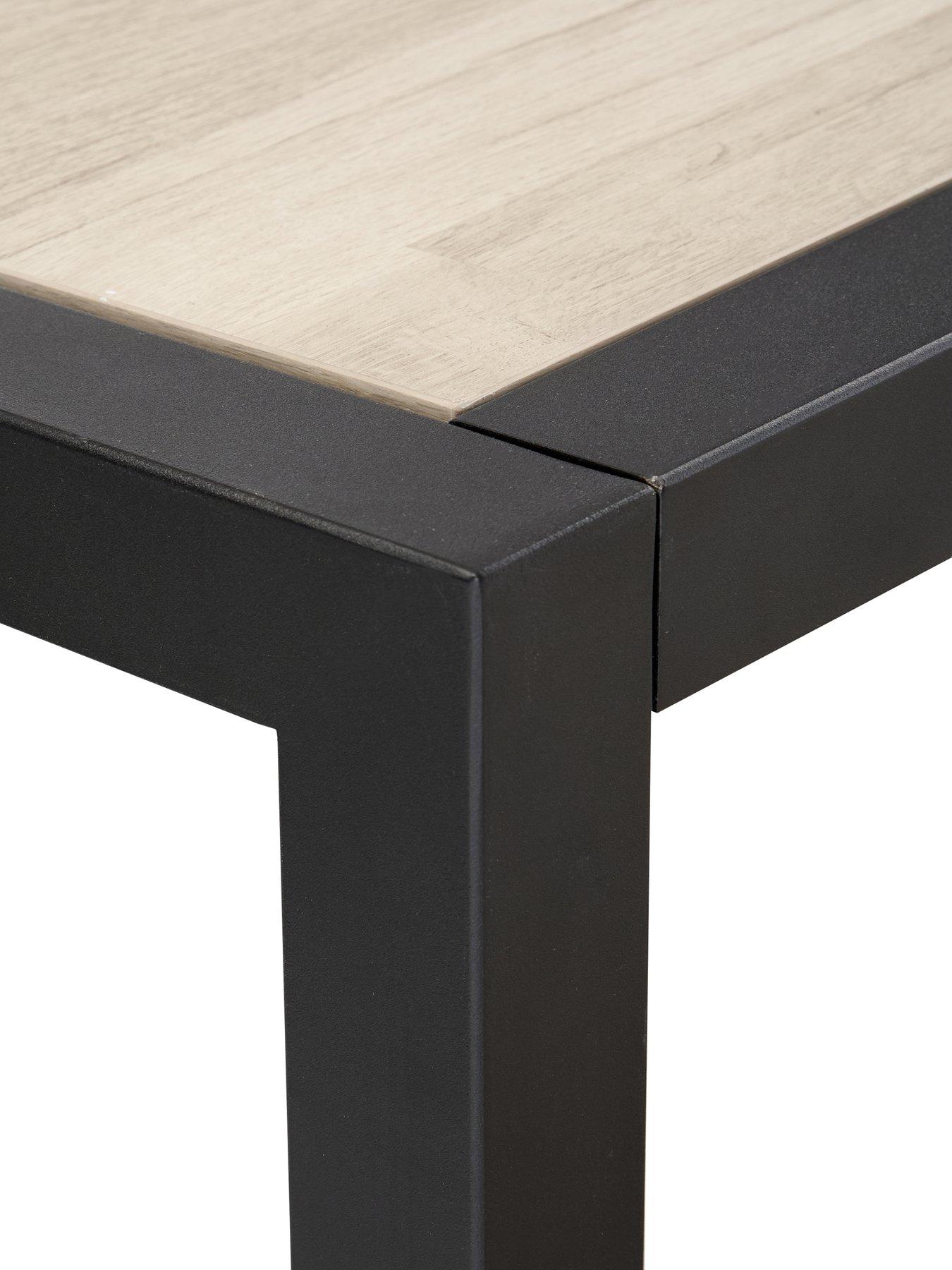 Image 5 of 7 of The Very Collection Harlem Grey Oak Dining Table &amp; 2 Benches - FSC&reg;&nbsp;Certified
