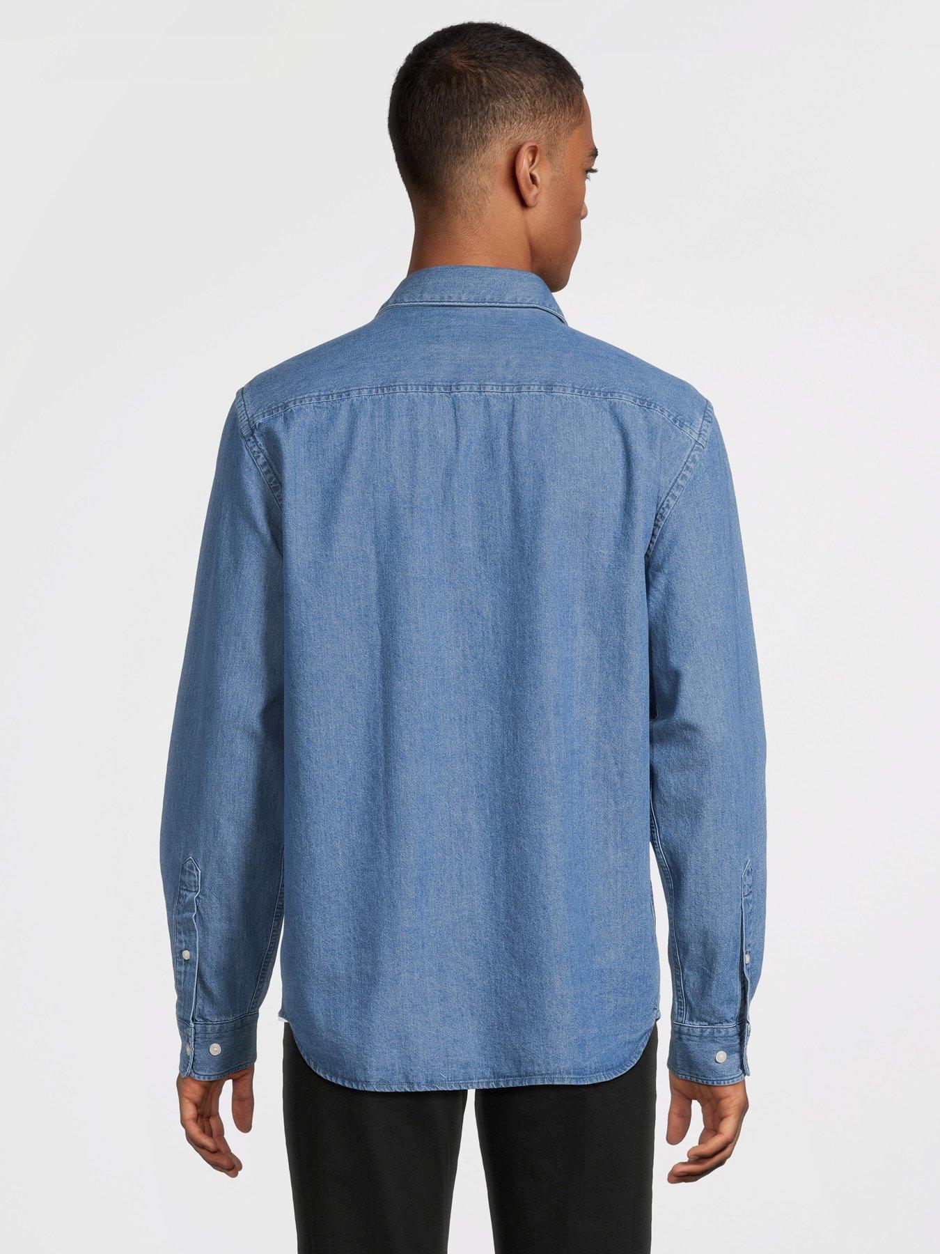 selected-homme-regular-fit-long-sleeve-denim-shirt-bluestillFront