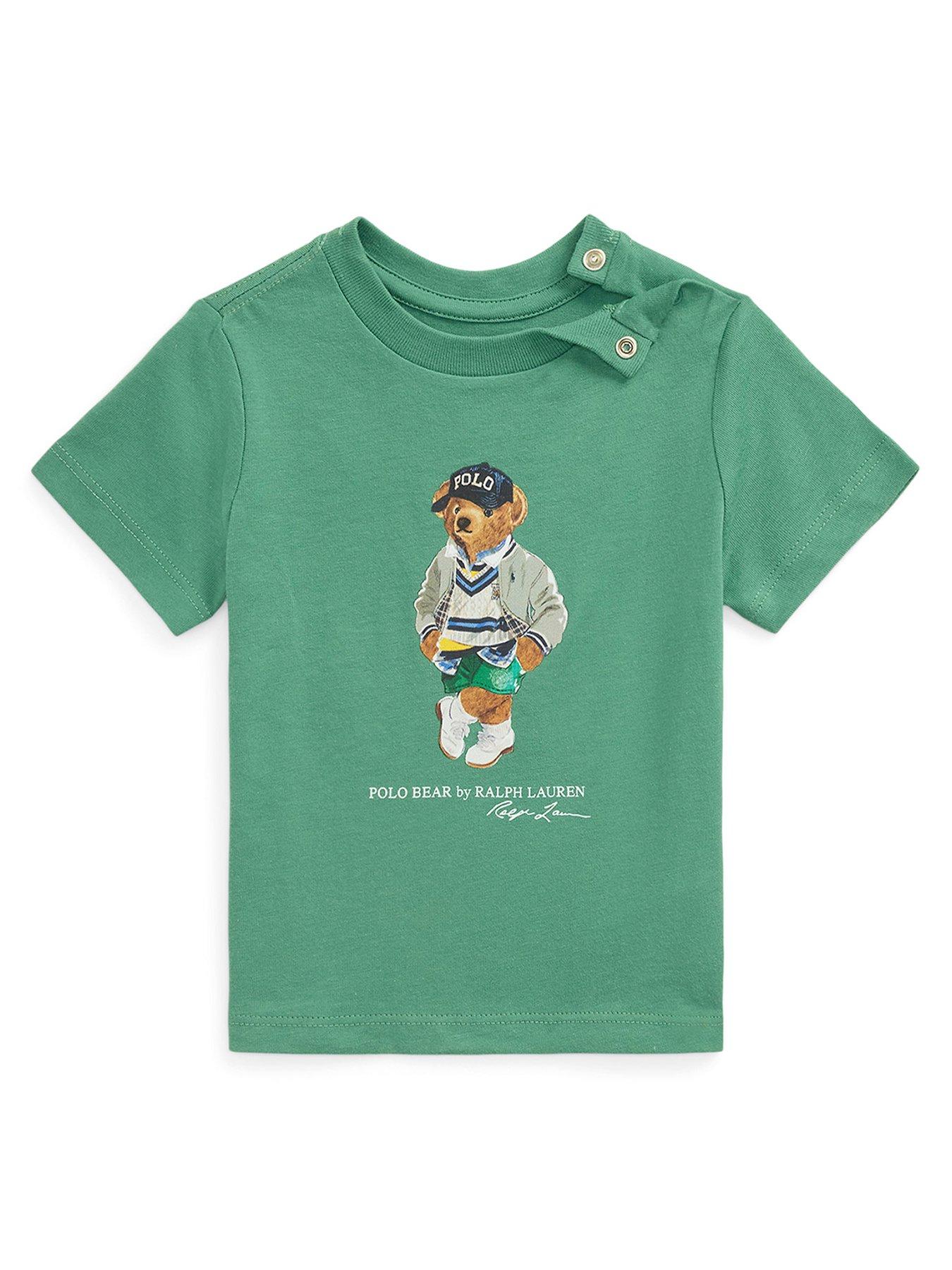 Polo Ralph Lauren Baby Boys Bear Short Sleeve T-Shirt - Green