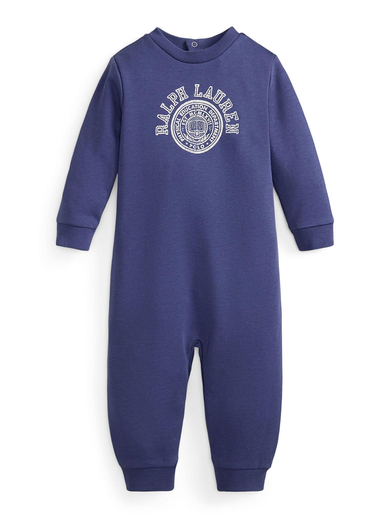 Polo Ralph Lauren Baby Boys Logo Coverall - Blue