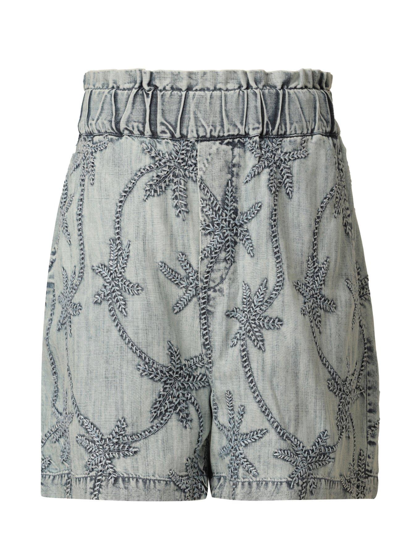emily-lovelock-ada-palm-print-denim-short-blueoutfit