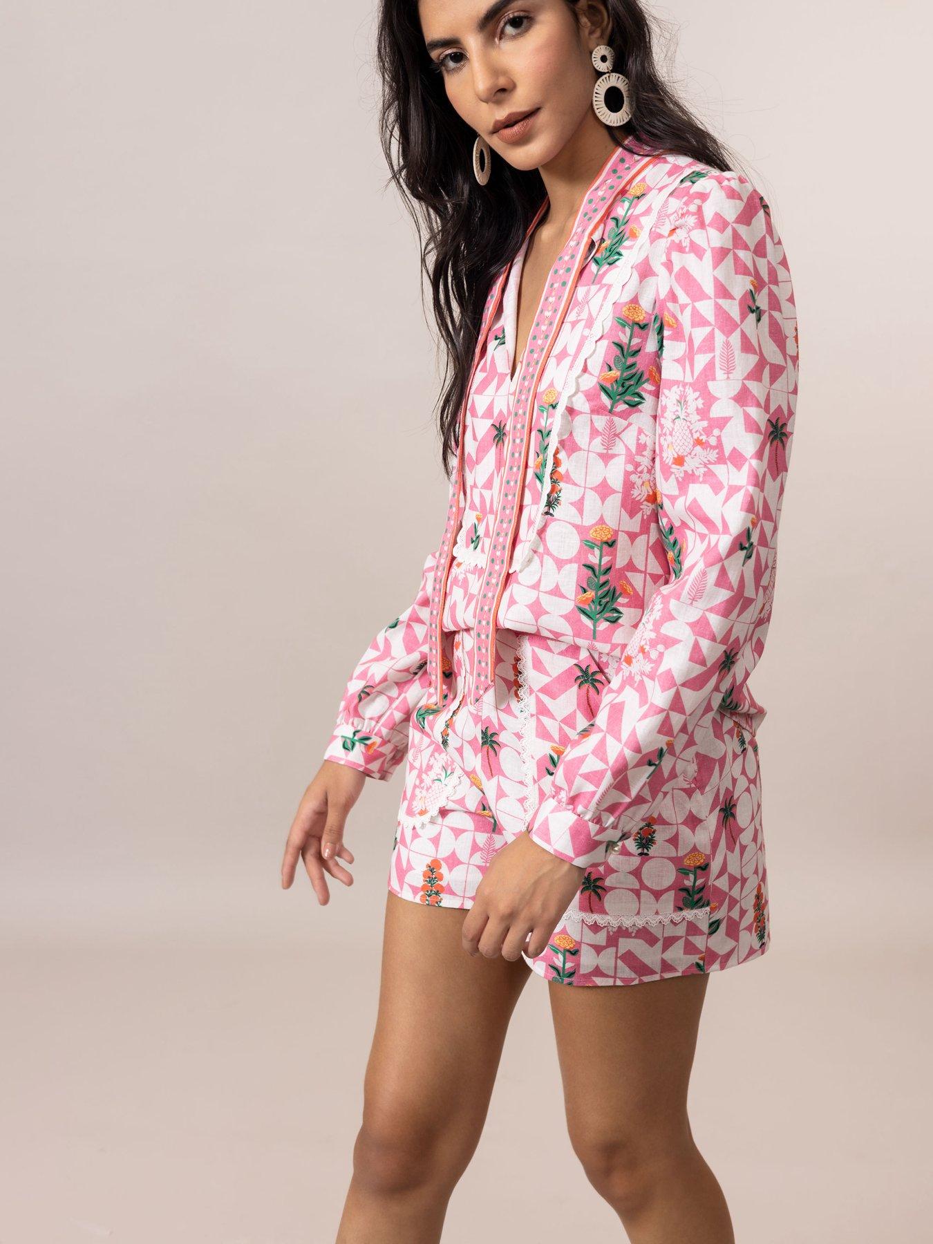 undefined Nova Floral Print Shorts
