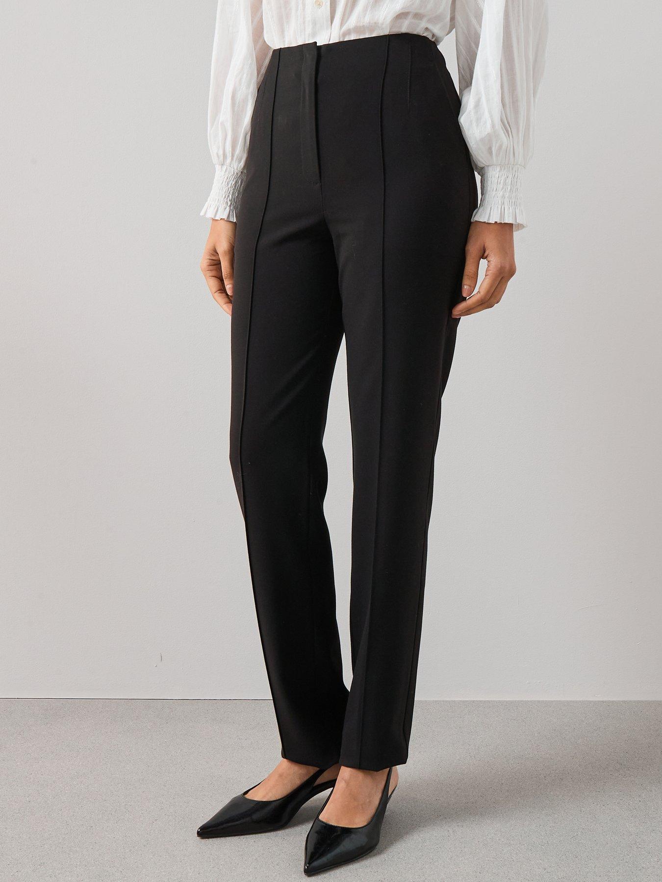 Image 1 of 6 of The Very Collection Womens Seamed Slim Leg Formal Trousers - Black