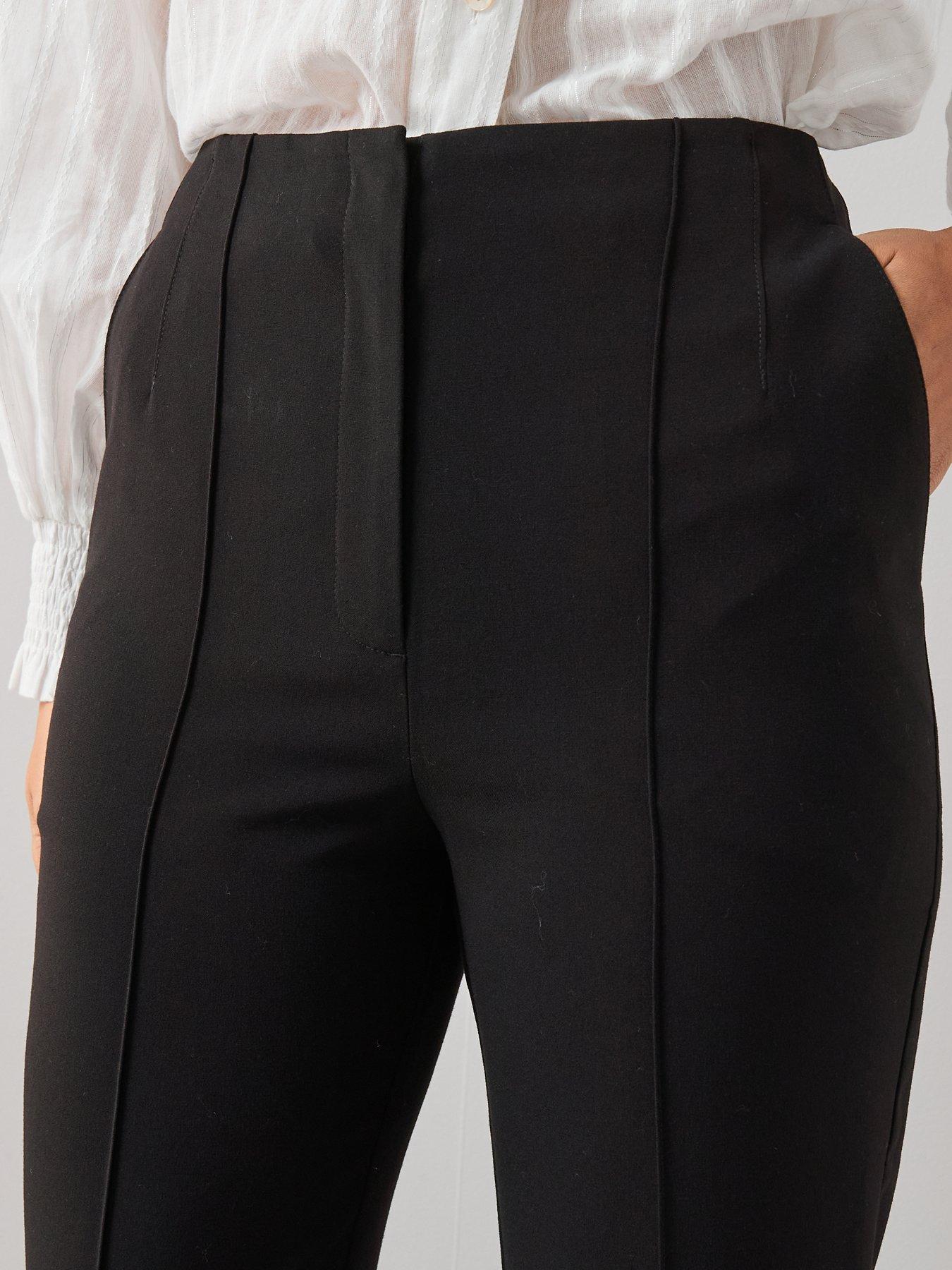 Image 4 of 6 of The Very Collection Womens Seamed Slim Leg Formal Trousers - Black