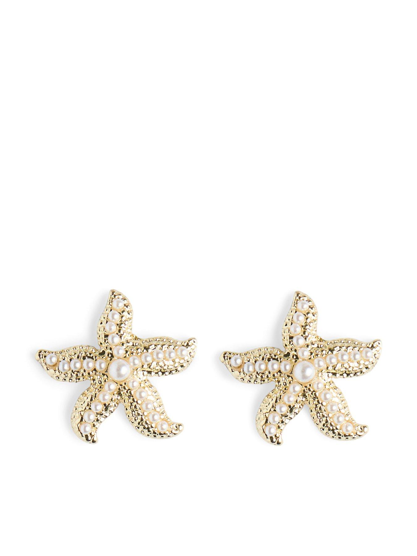 Image 1 of 1 of PIECES Livala M Earrings Boxed - Bright Gold