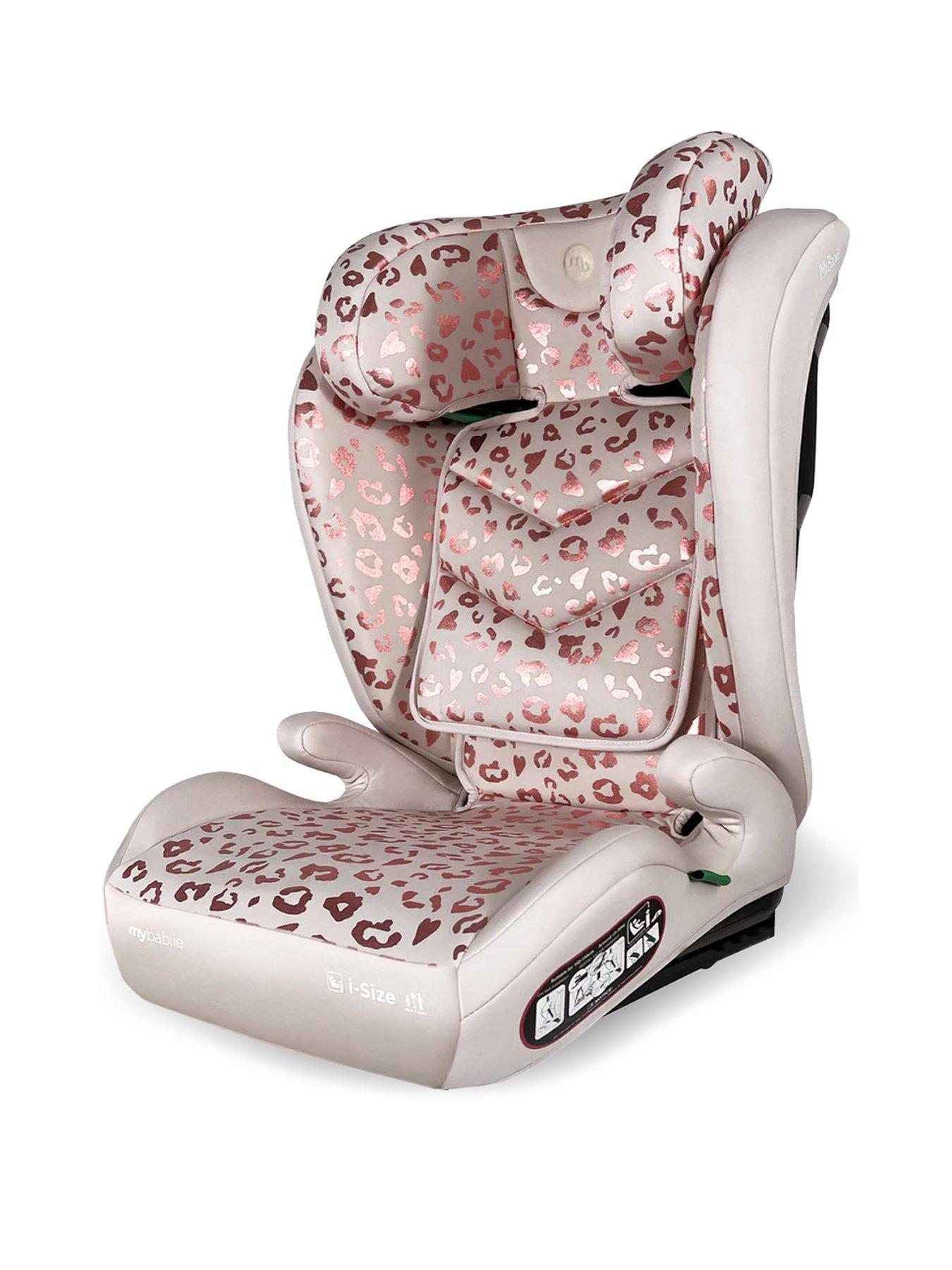 undefined My Babiie MBCS23 Lite i-Size (100-150cm) High Back Booster Car Seat - Blush Leopard