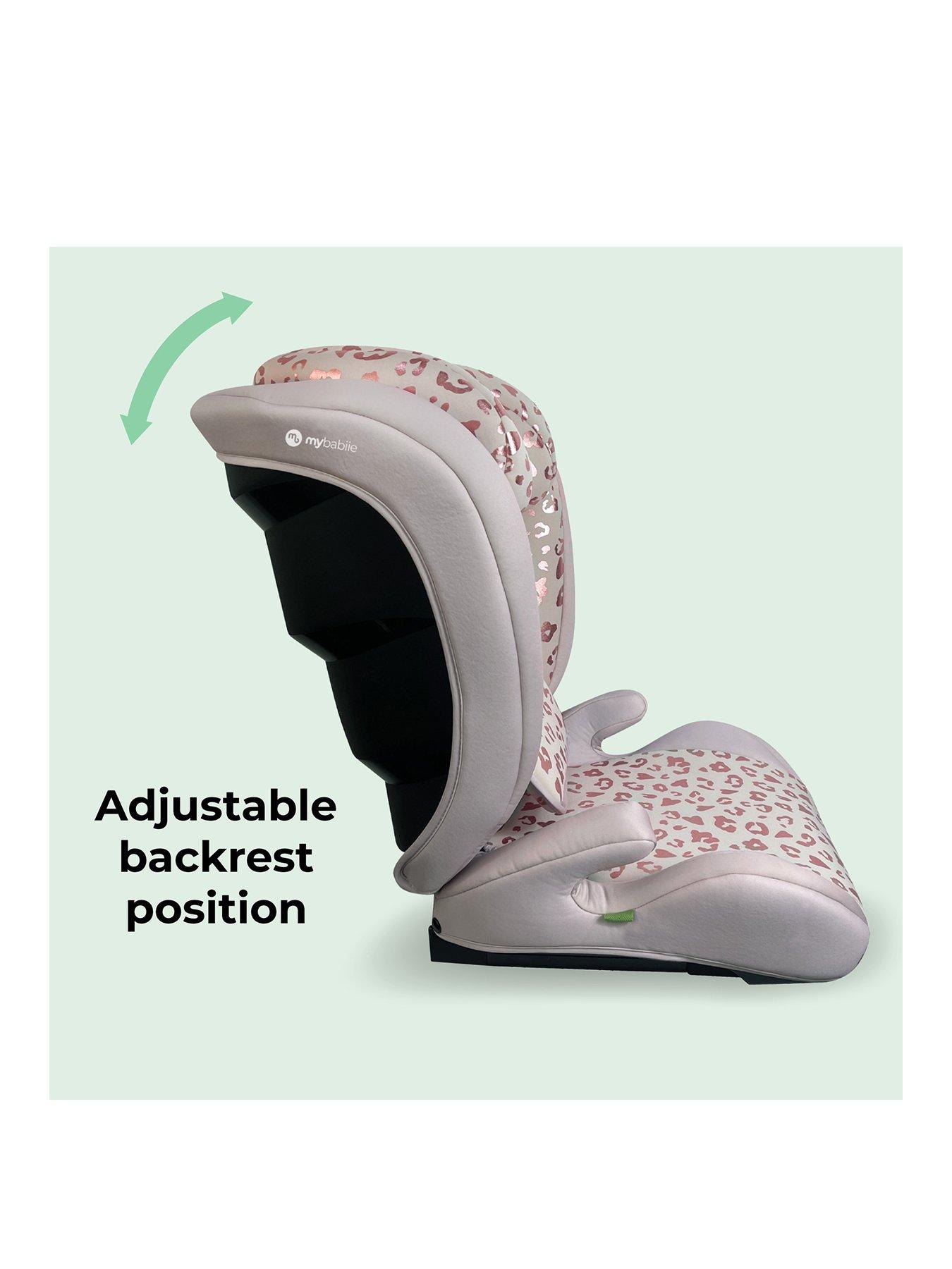 Image 2 of 7 of My Babiie My Babiie MBCS23 Lite i-Size (100-150cm) High Back Booster Car Seat - Blush Leopard