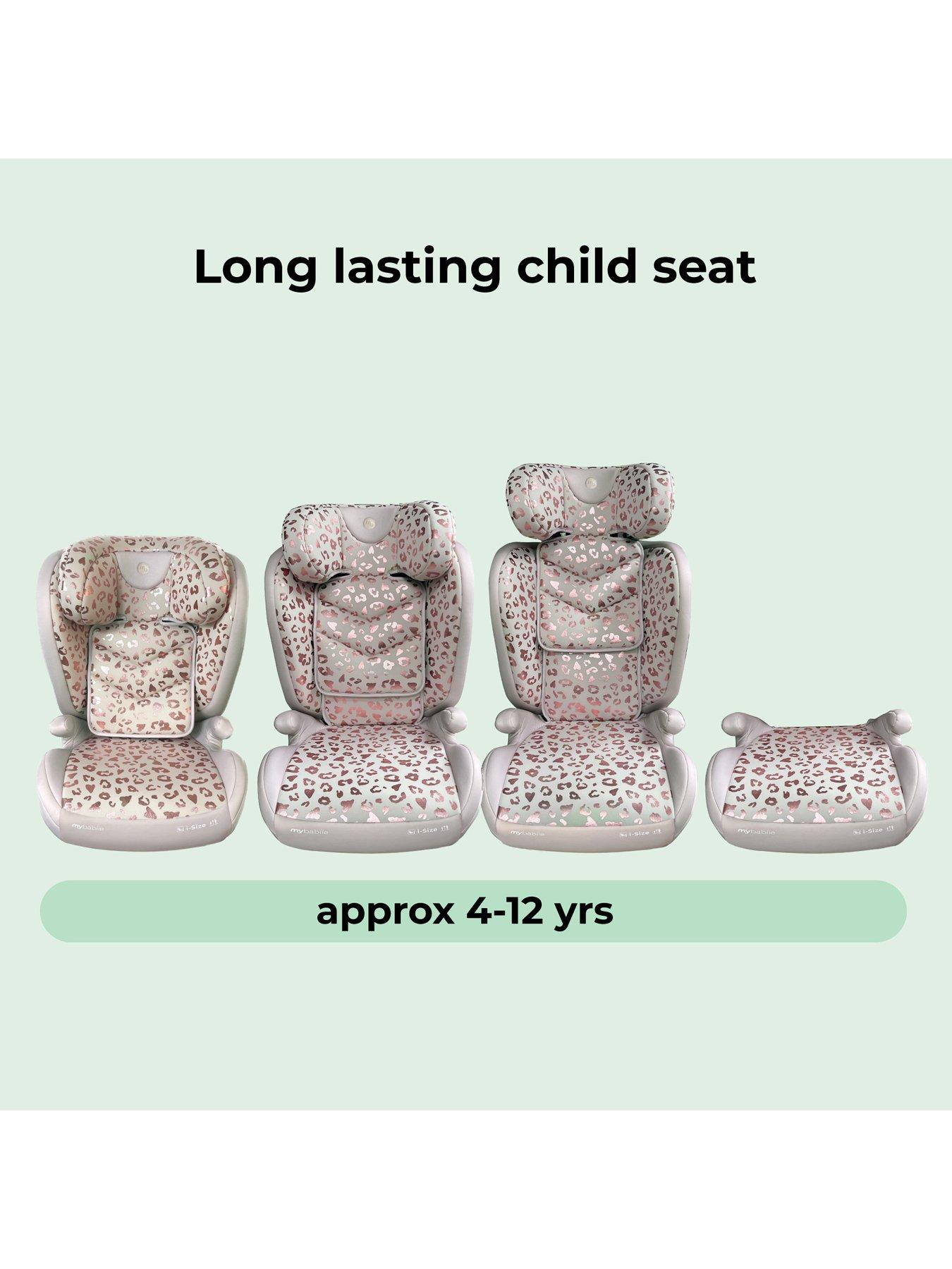 Image 5 of 7 of My Babiie My Babiie MBCS23 Lite i-Size (100-150cm) High Back Booster Car Seat - Blush Leopard